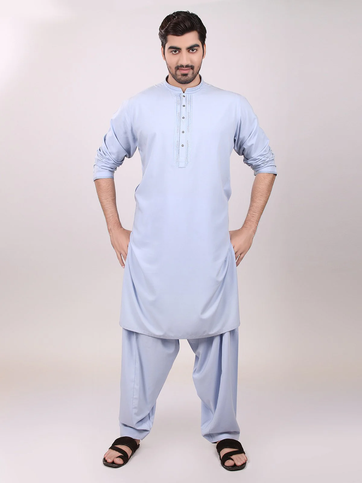 Shalwar Kameez - 40338-S Mens Shalwar Suit