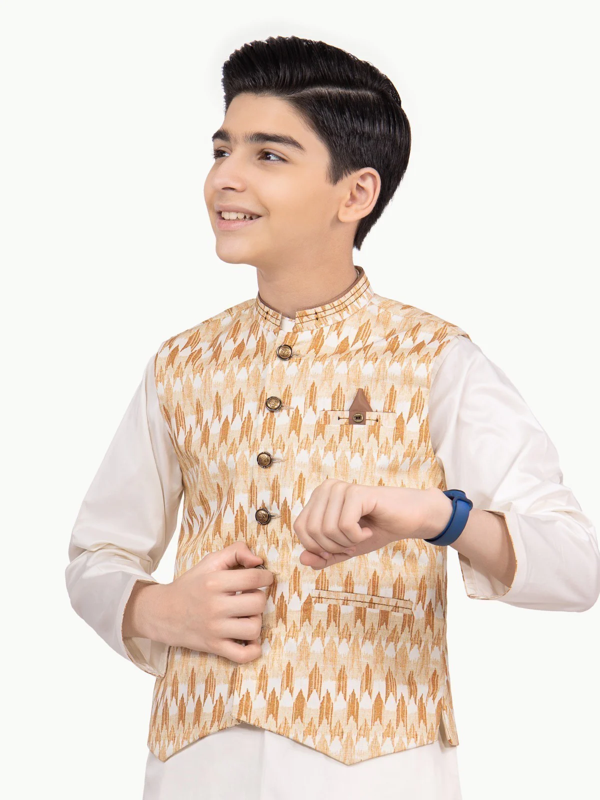 Cotton Waistcoat Suit - EBTWCS22-25159 - Image 7