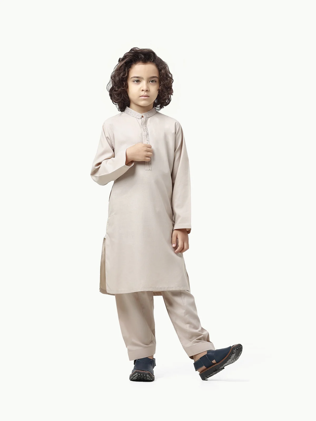 Embroidered Blended Shalwar Kameez - EBTKS23-3871 - Image 3