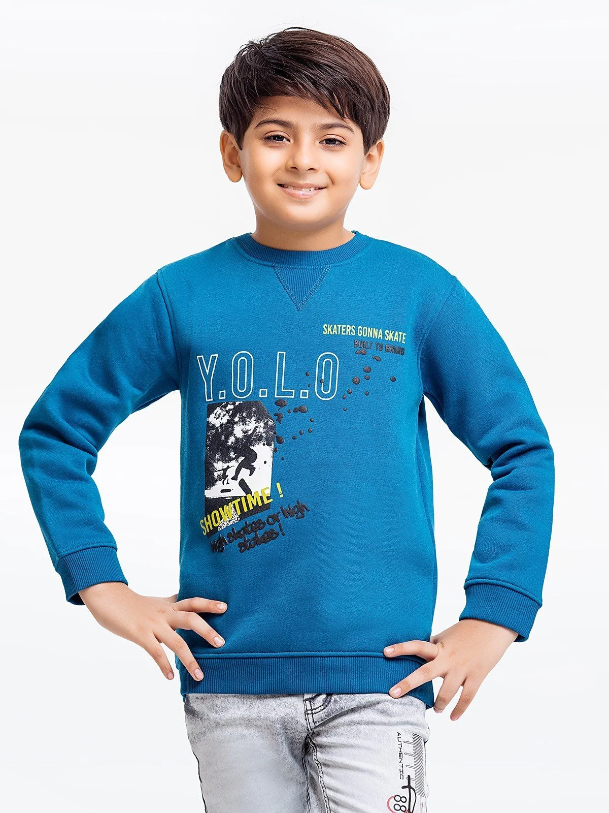 Crew Neck Graphic Sweatshirt - EBTSS23-004