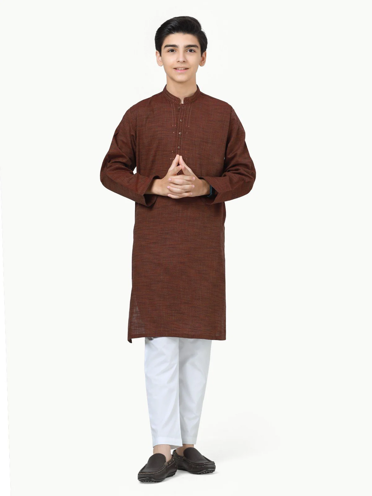 Embroidered Cotton Kurta - EBTK22S-3848