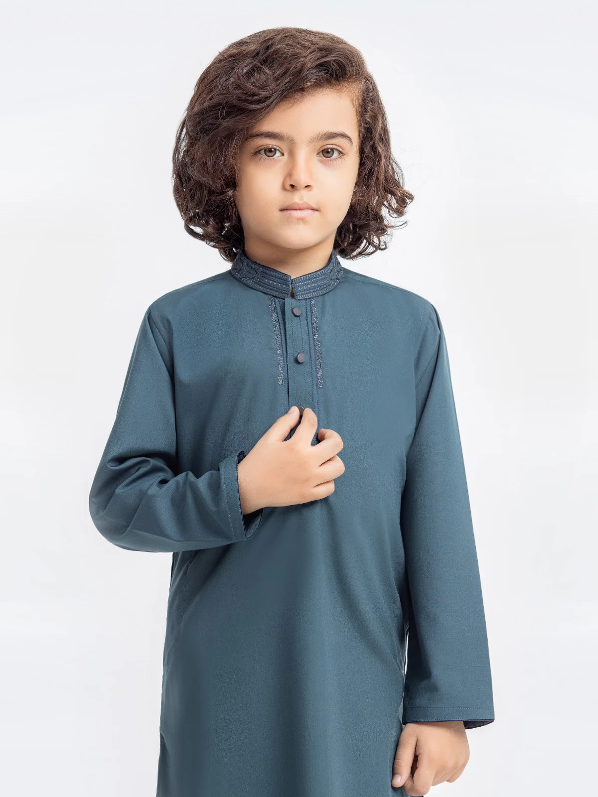 Embroidered Blended Shalwar Kameez - EBTKS23-3897 - Image 3