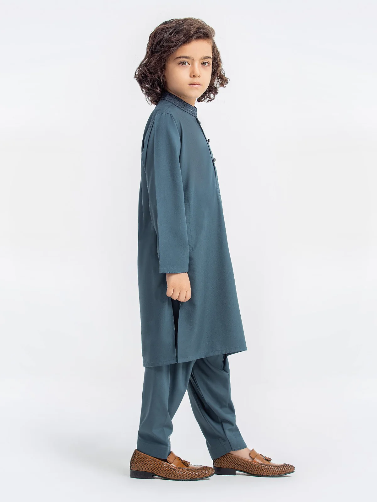 Embroidered Blended Shalwar Kameez - EBTKS23-3897 - Image 4