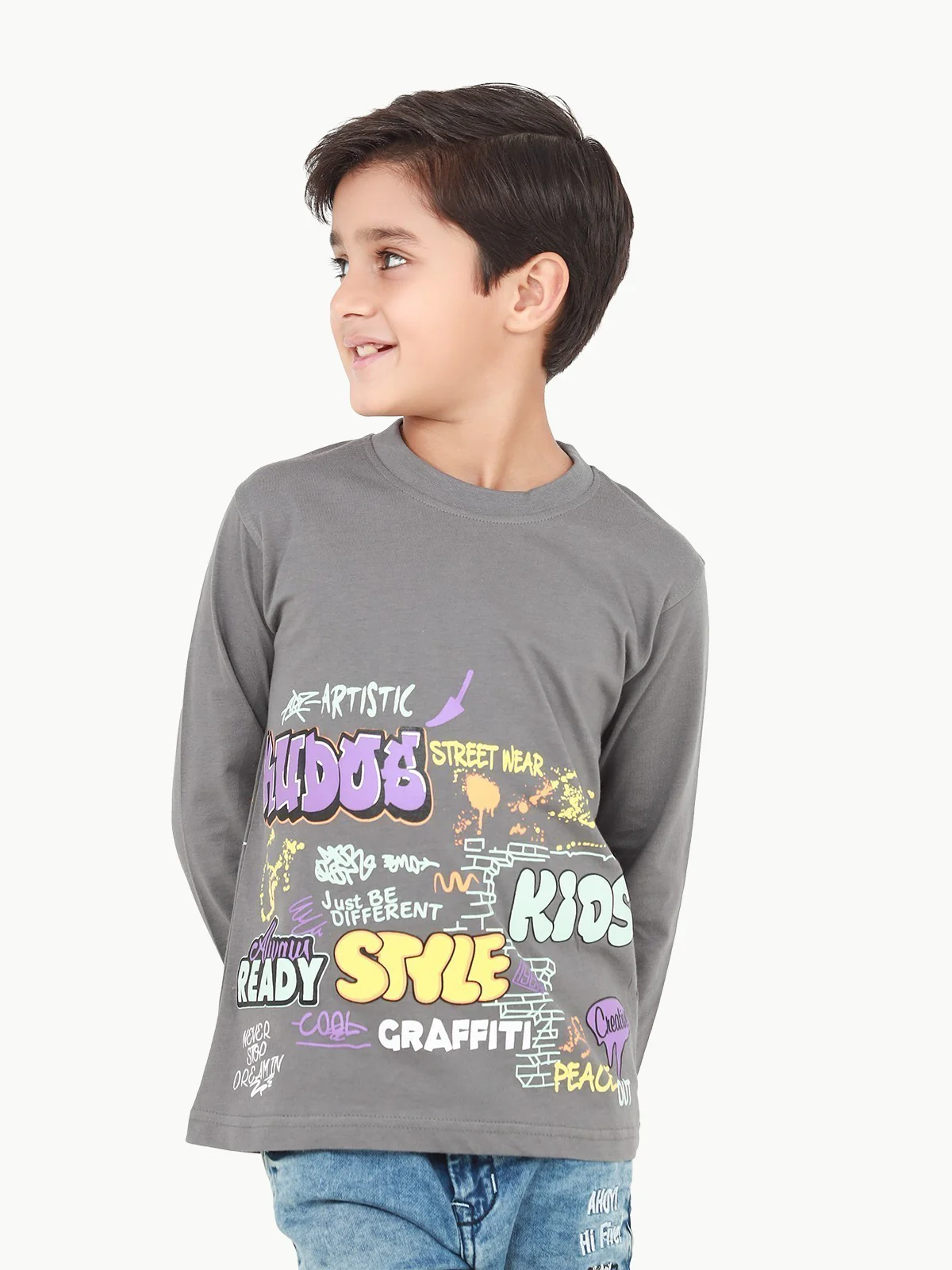 Full Sleeves Graphic Tee - EBTGF22-018 - Image 4