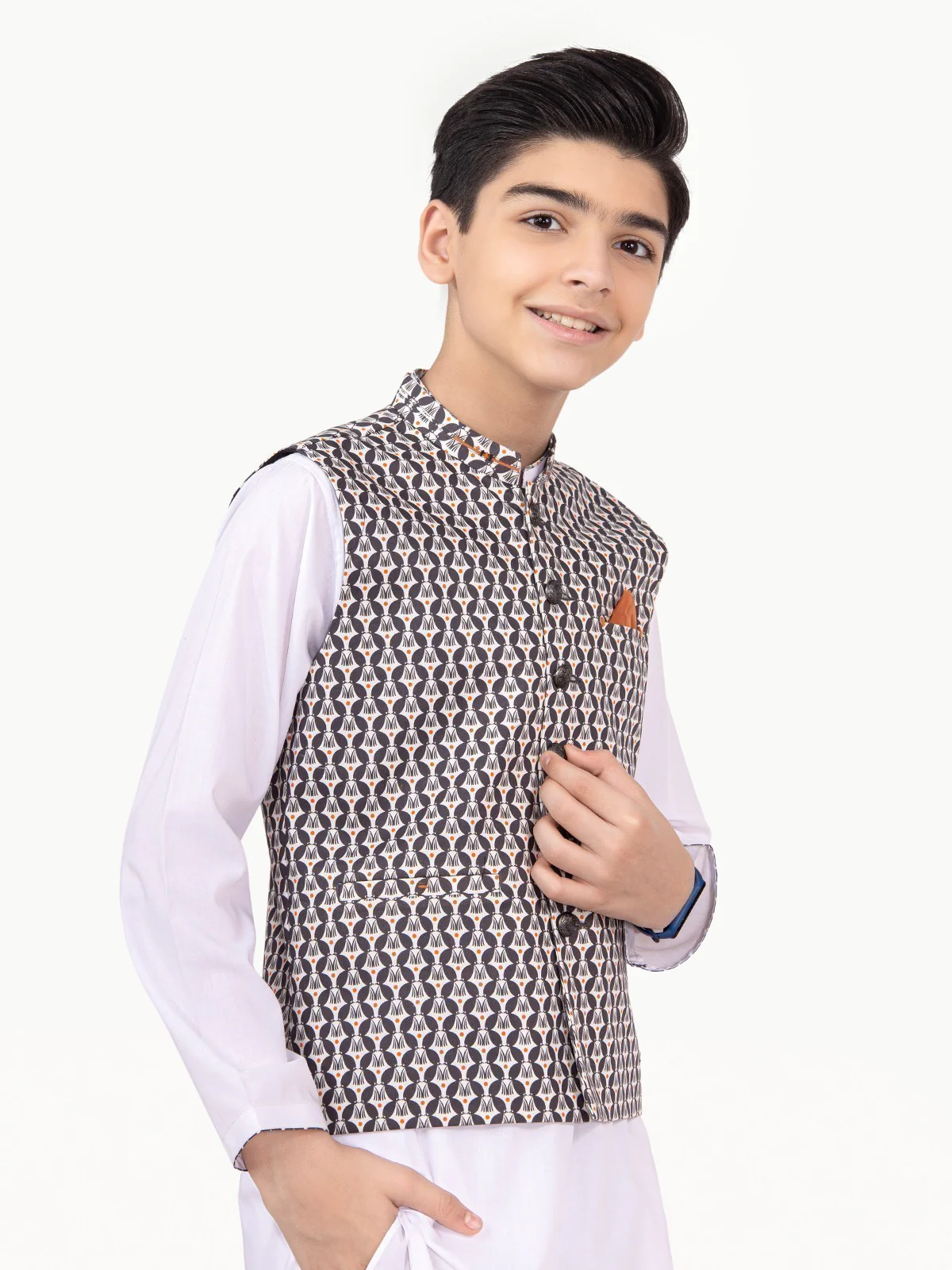 Cotton Waistcoat Suit - EBTWCS22-25157 - Image 7