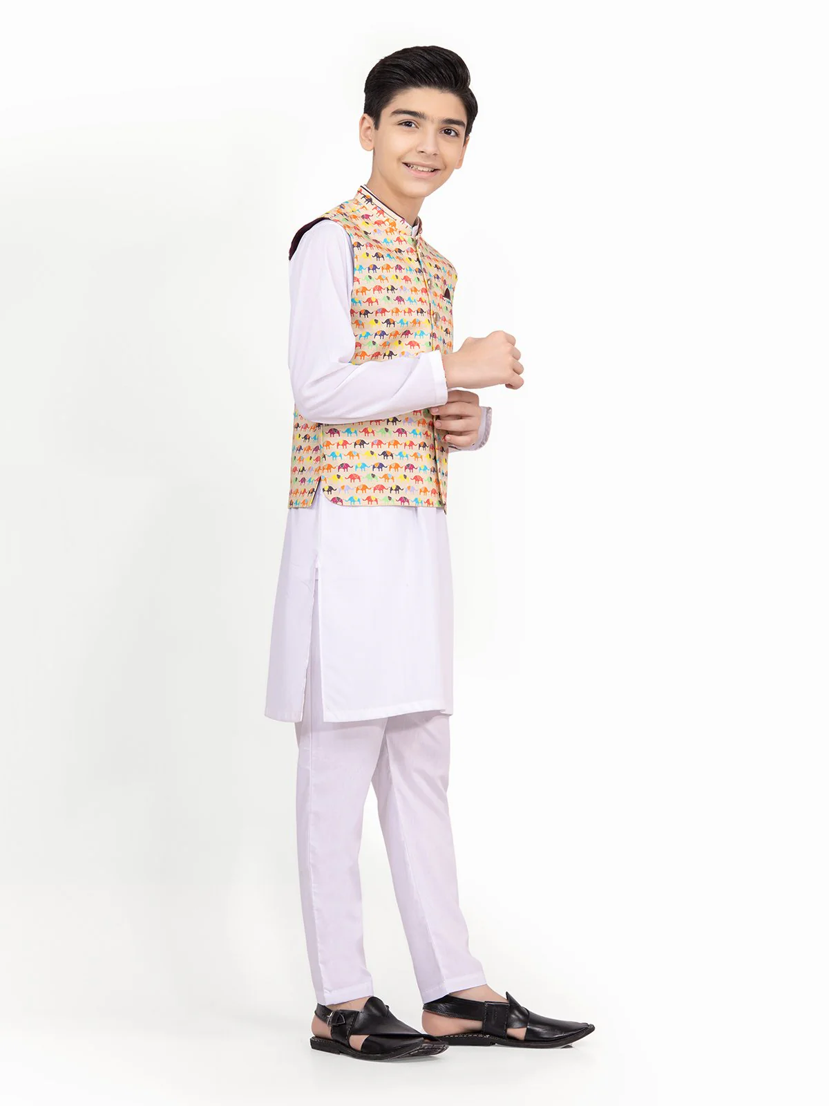 Cotton Waistcoat Suit - EBTWCS22-25160 - Image 2