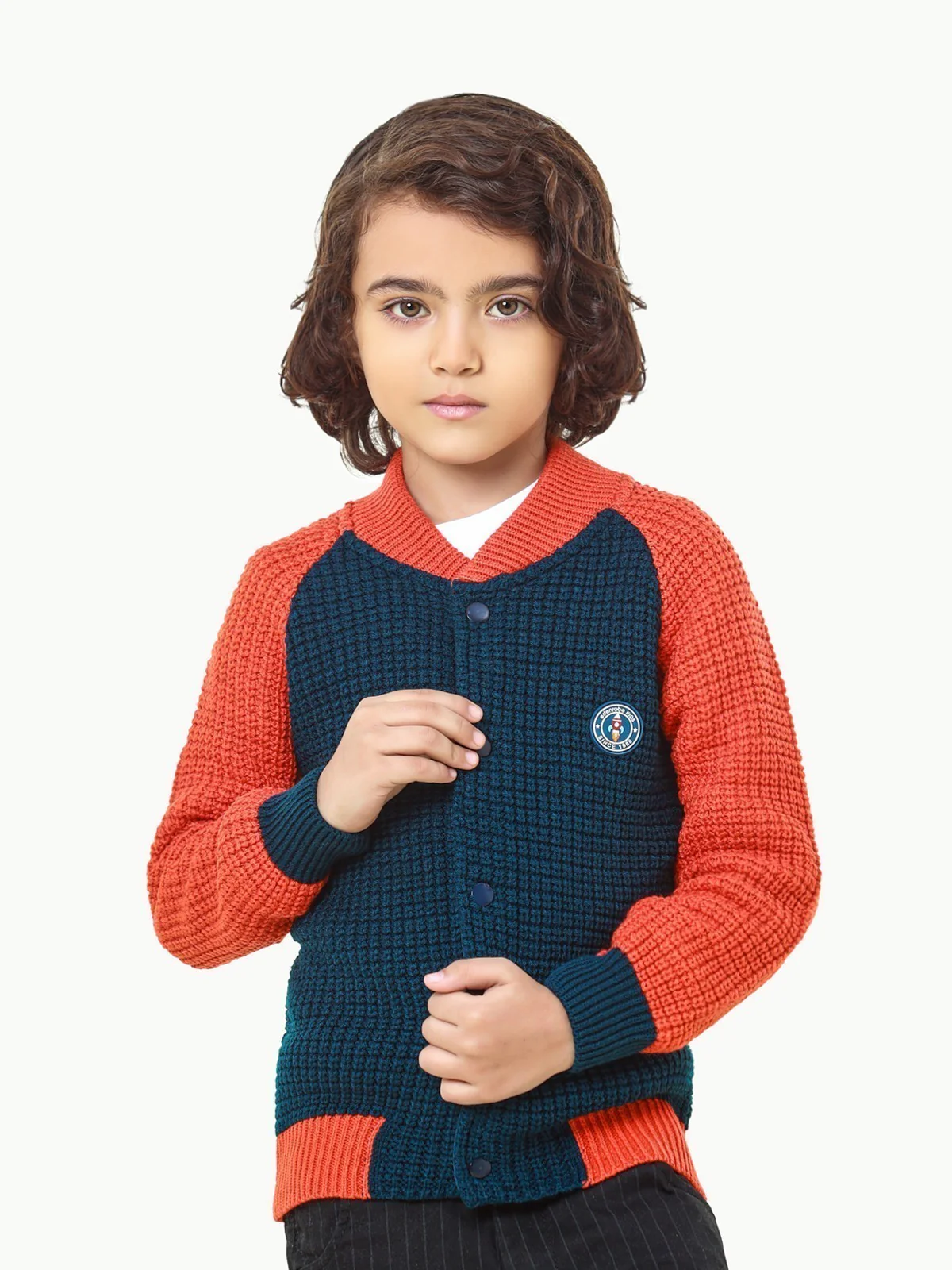 Color-Block Cardigan - EBTSWT22-002