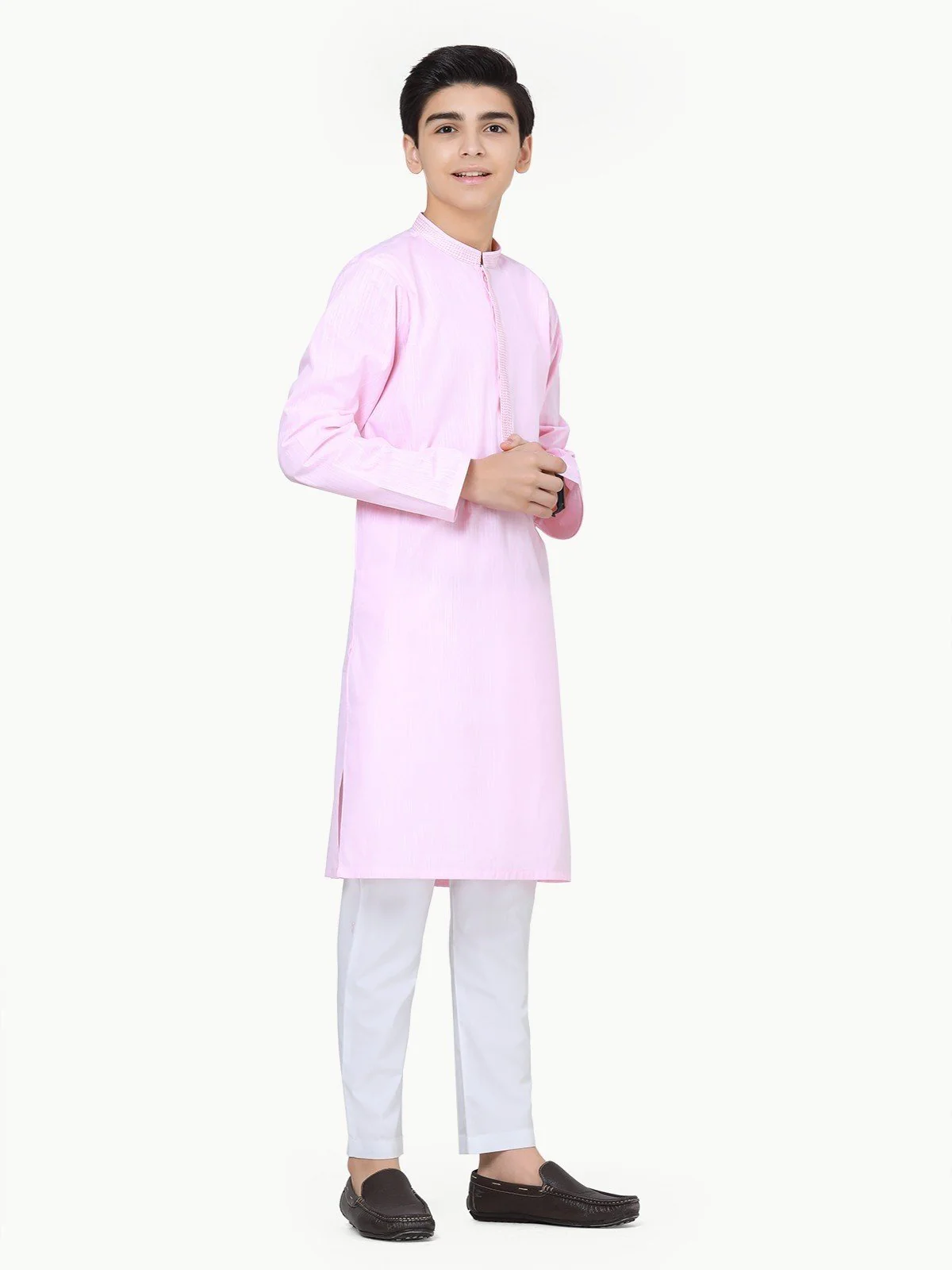 Embroidered Cotton Kurta - EBTK22-3850 - Image 3
