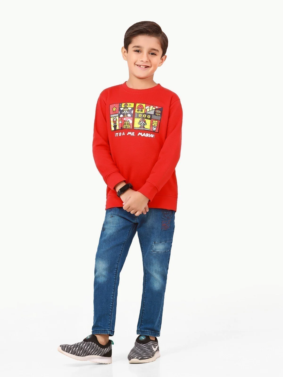 Crew Neck Graphic Sweatshirt - EBTSS22-006
