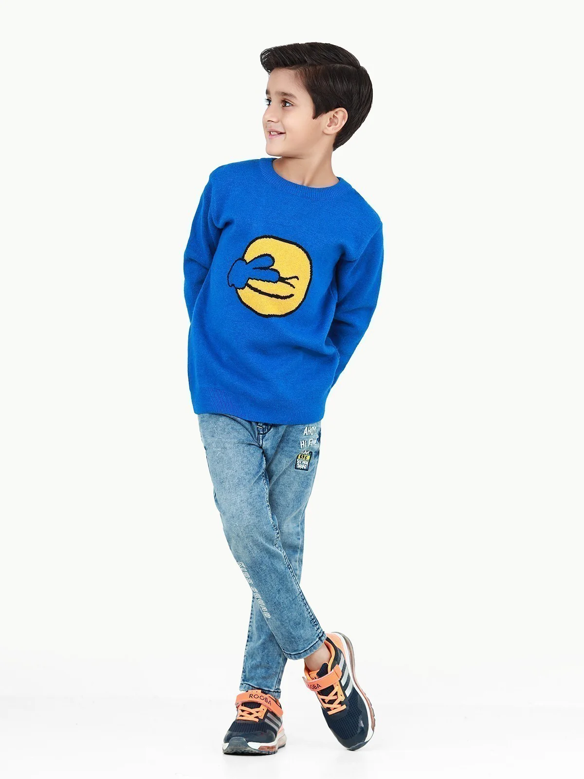 Crew Neck Emoji Sweater - EBTSWT22-001 - Image 2