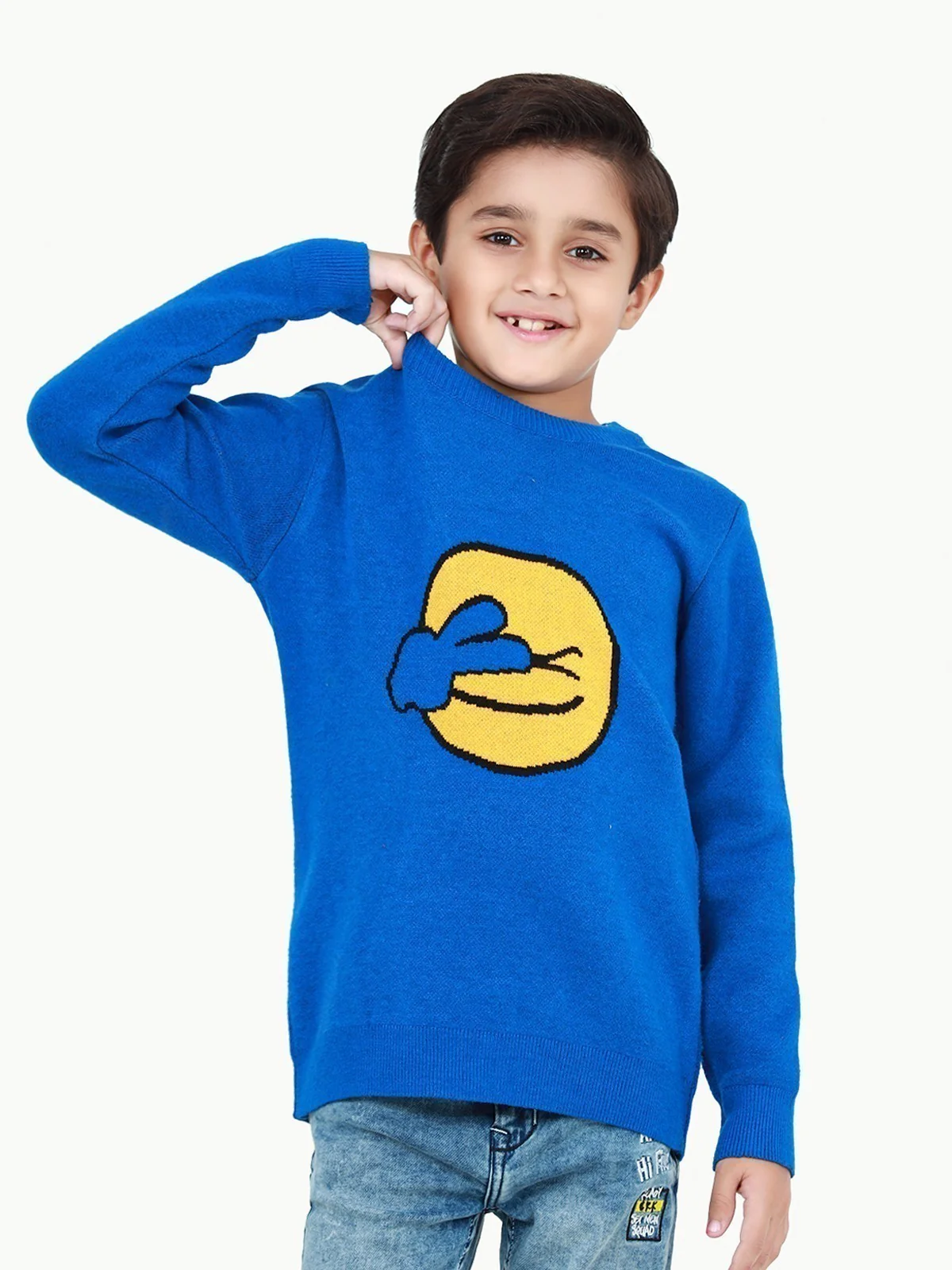 Crew Neck Emoji Sweater - EBTSWT22-001 - Image 4