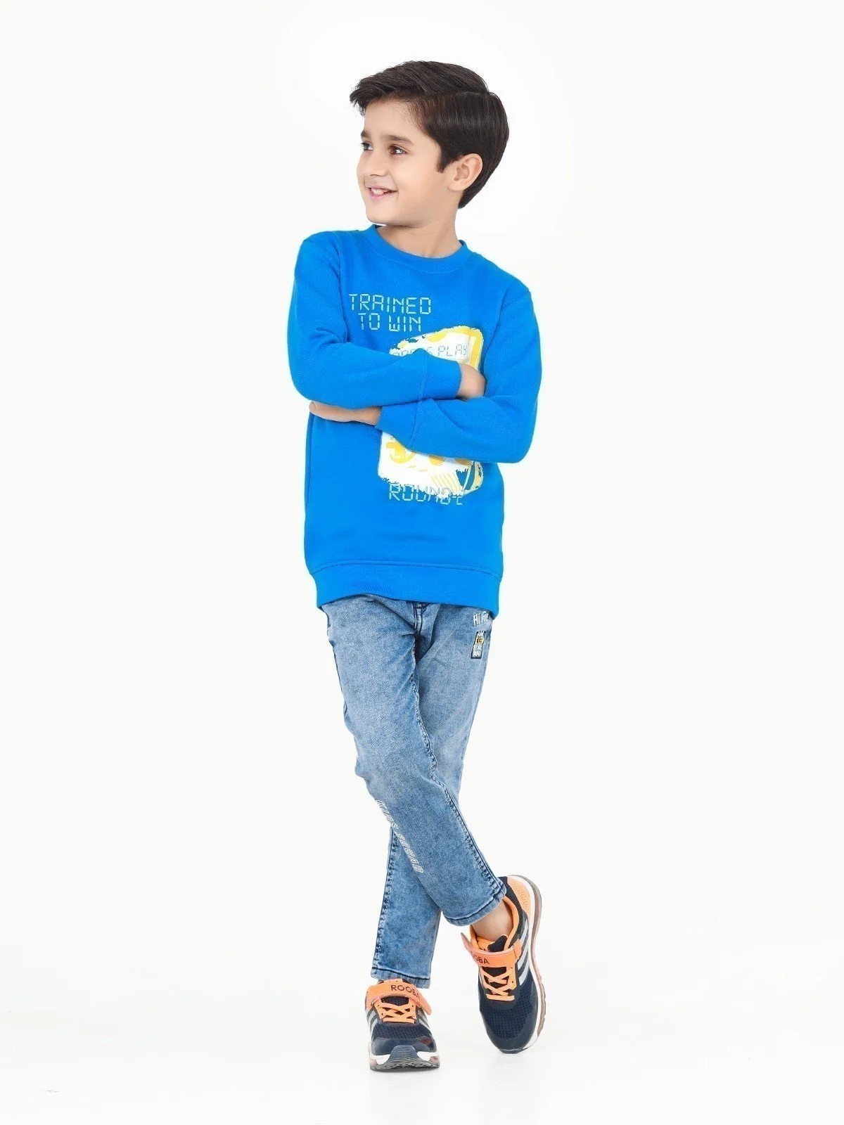 Crew Neck Graphic Sweatshirt - EBTSS22-002 - Image 2