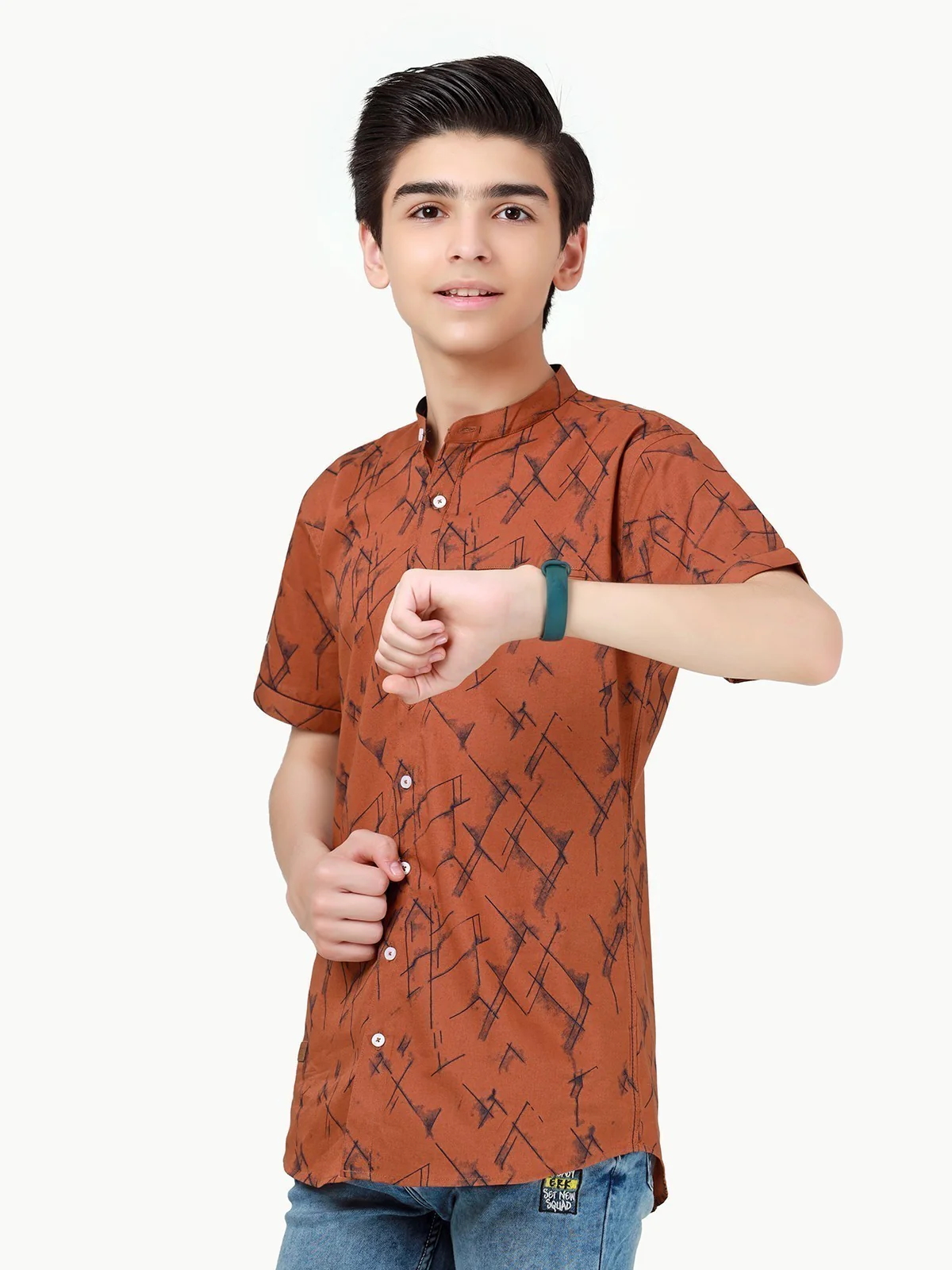 Half Sleeves Printed Shirt - EBTS22-27455 - Image 2