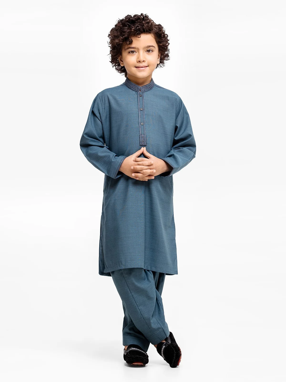 Embroidered Blended Shalwar Kameez - EBTKS23-3902 - Image 3