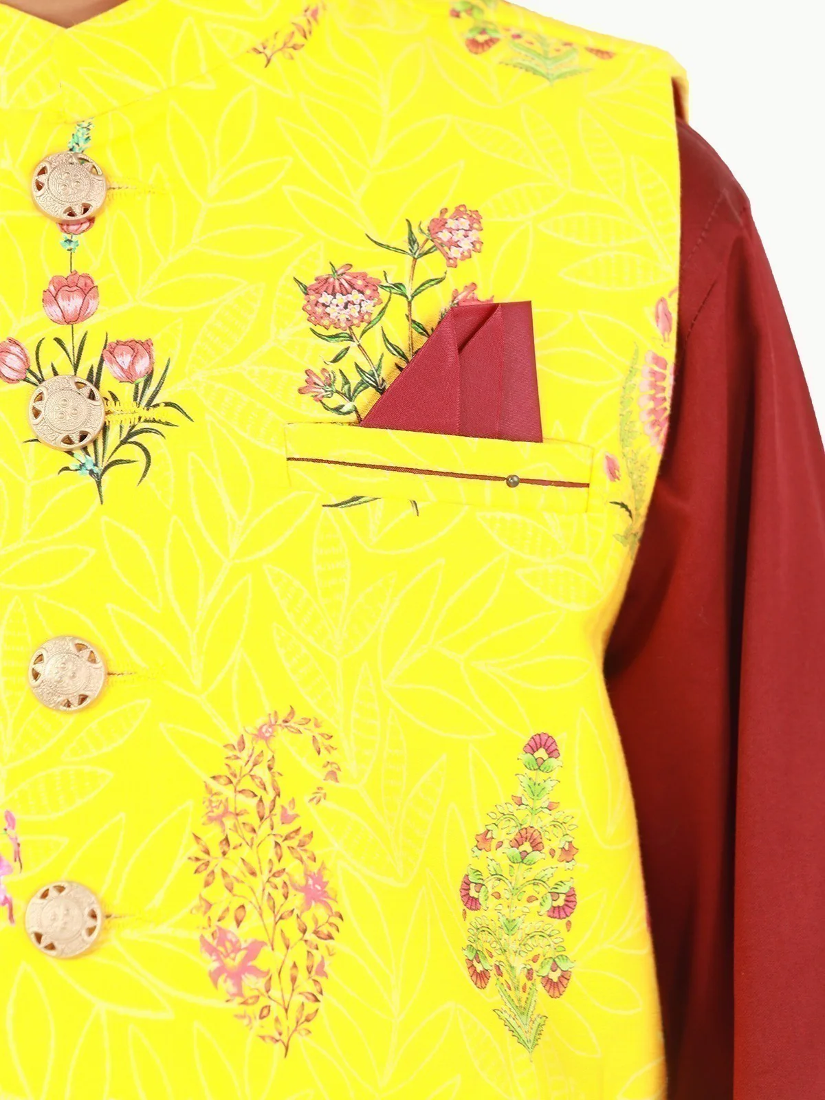 Cotton Waistcoat Suit - EBTWCS22-25163 - Image 4