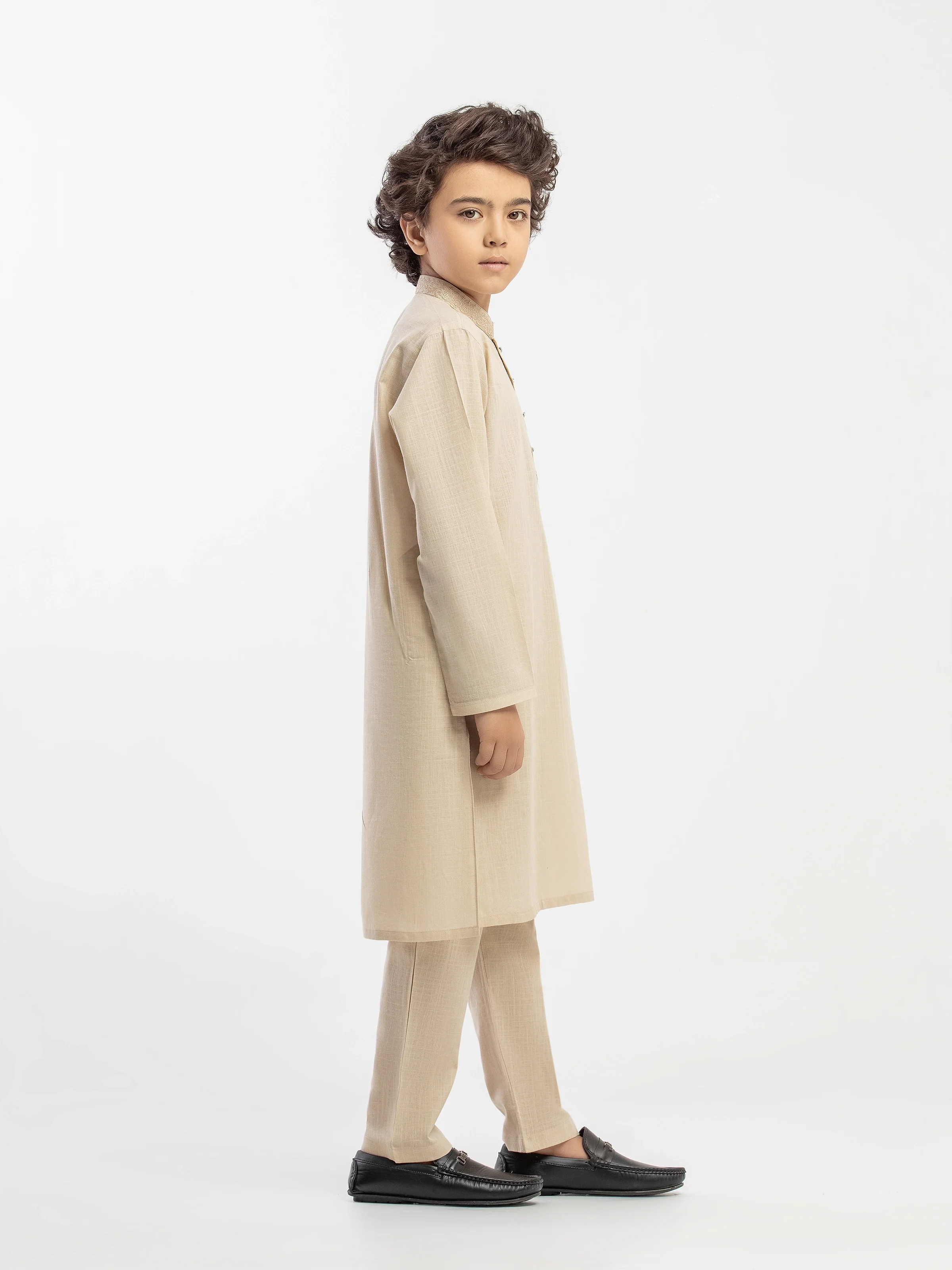 Embroidered Cotton Kurta Pajama - EBTKP5-030 - Image 4