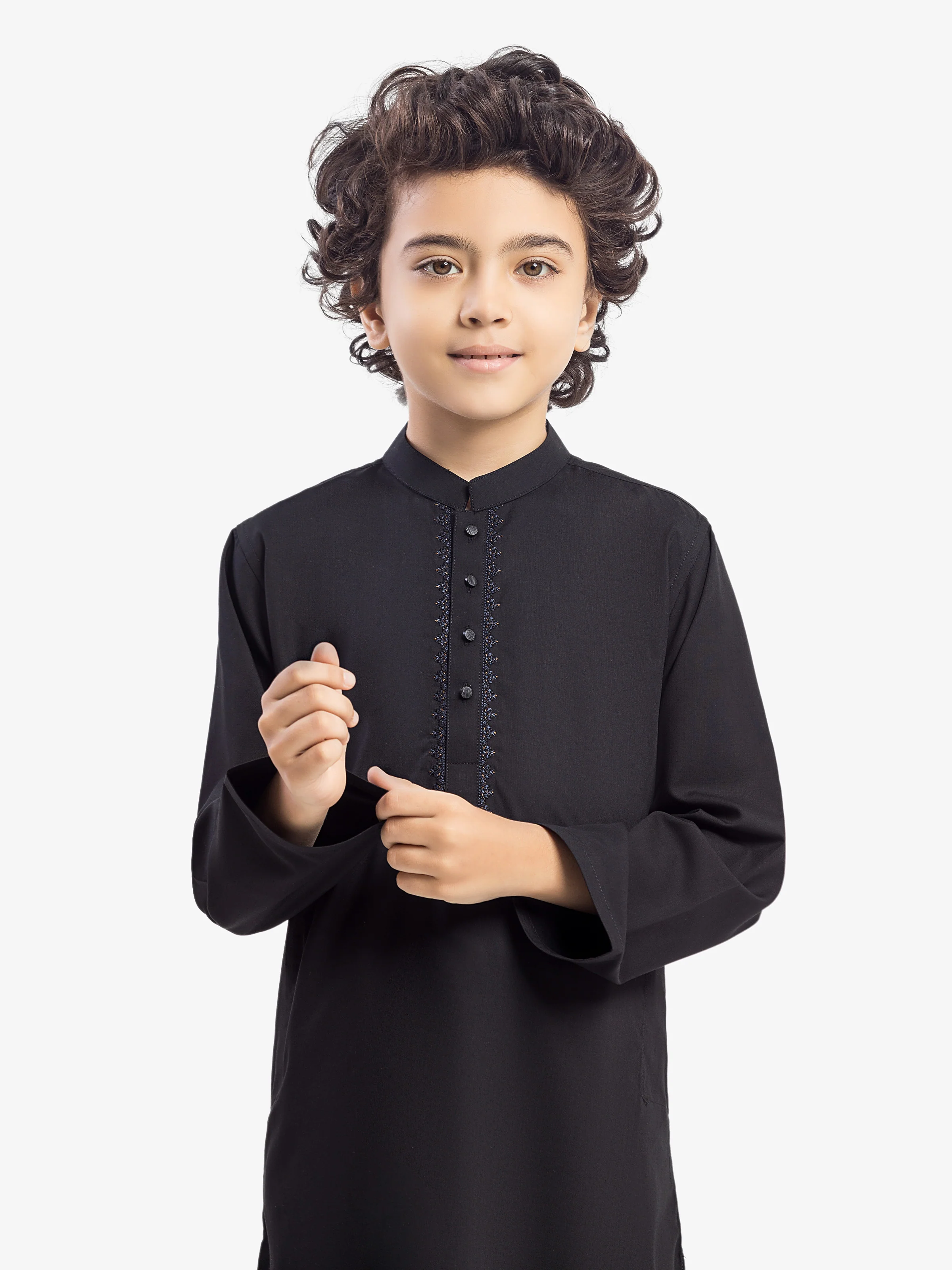 Embroidered Blended Kurta Pajama - EBTKP5-024 - Image 2