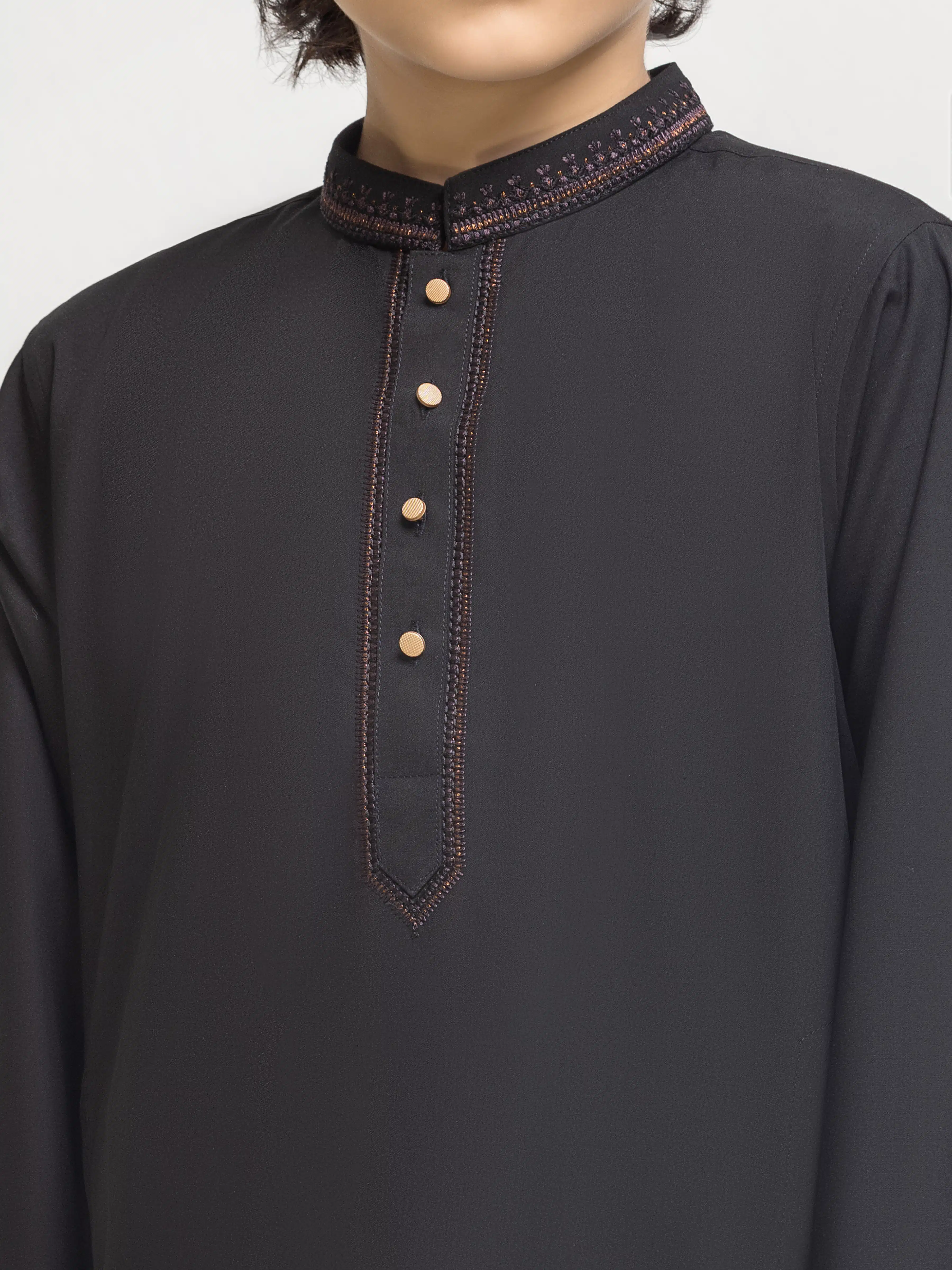 Embroidered Blended Shalwar Kameez - EBTKS5-4073 - Image 3