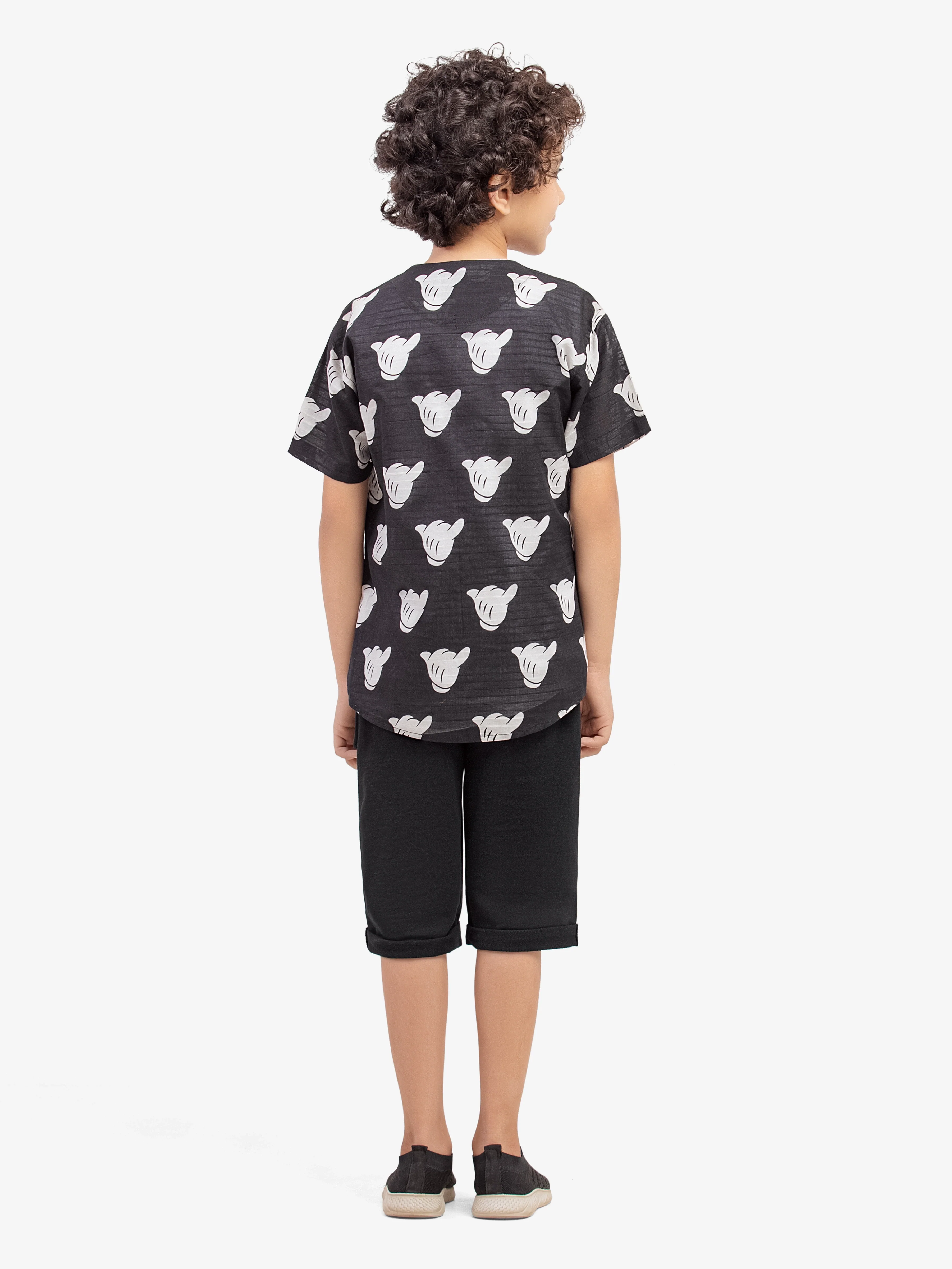 Half Sleeves Printed Shirt - EBTS5-27636-2P - Image 5