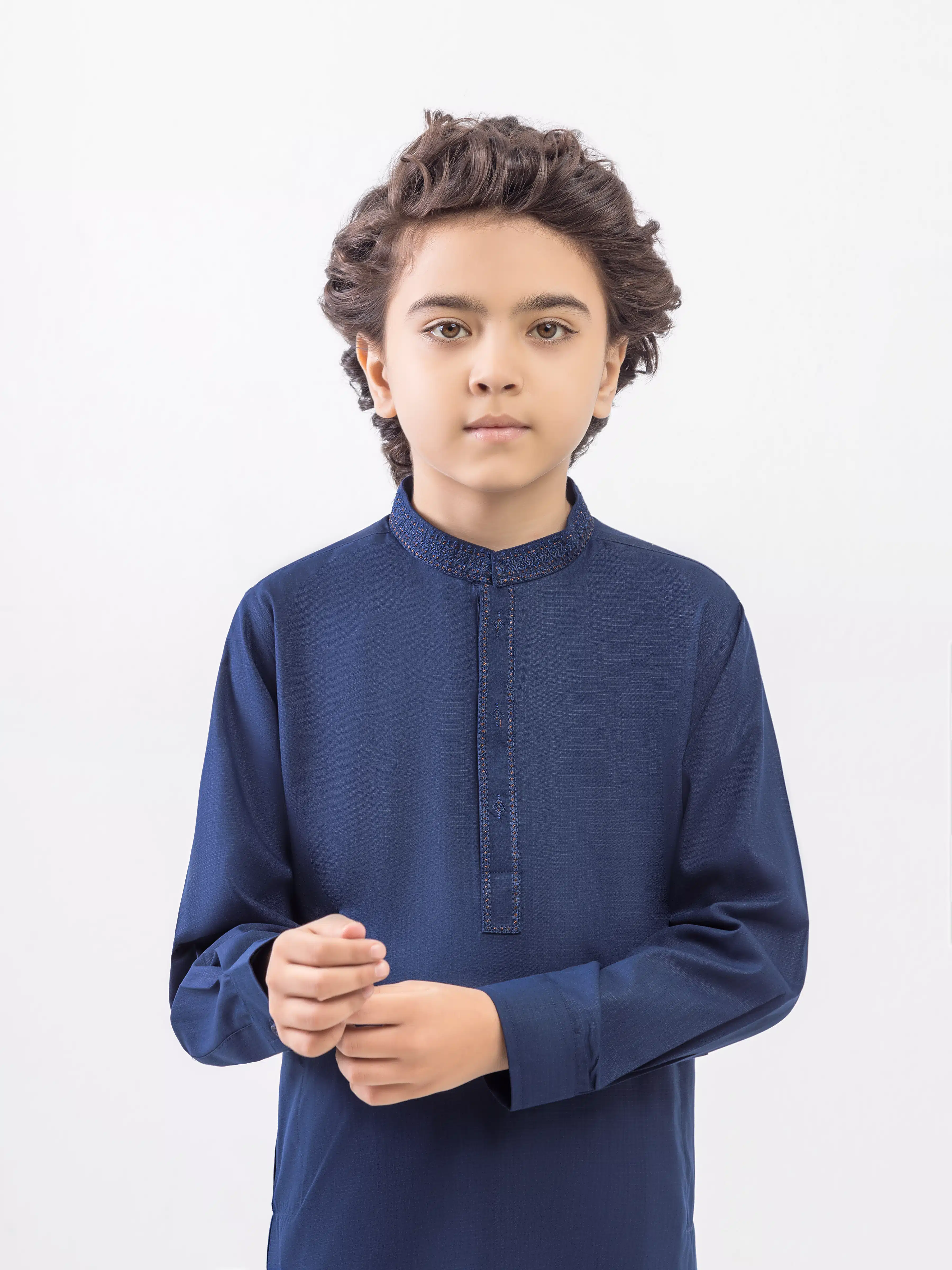 Embroidered Blended Shalwar Kameez - EBTKS6-4083 - Image 2