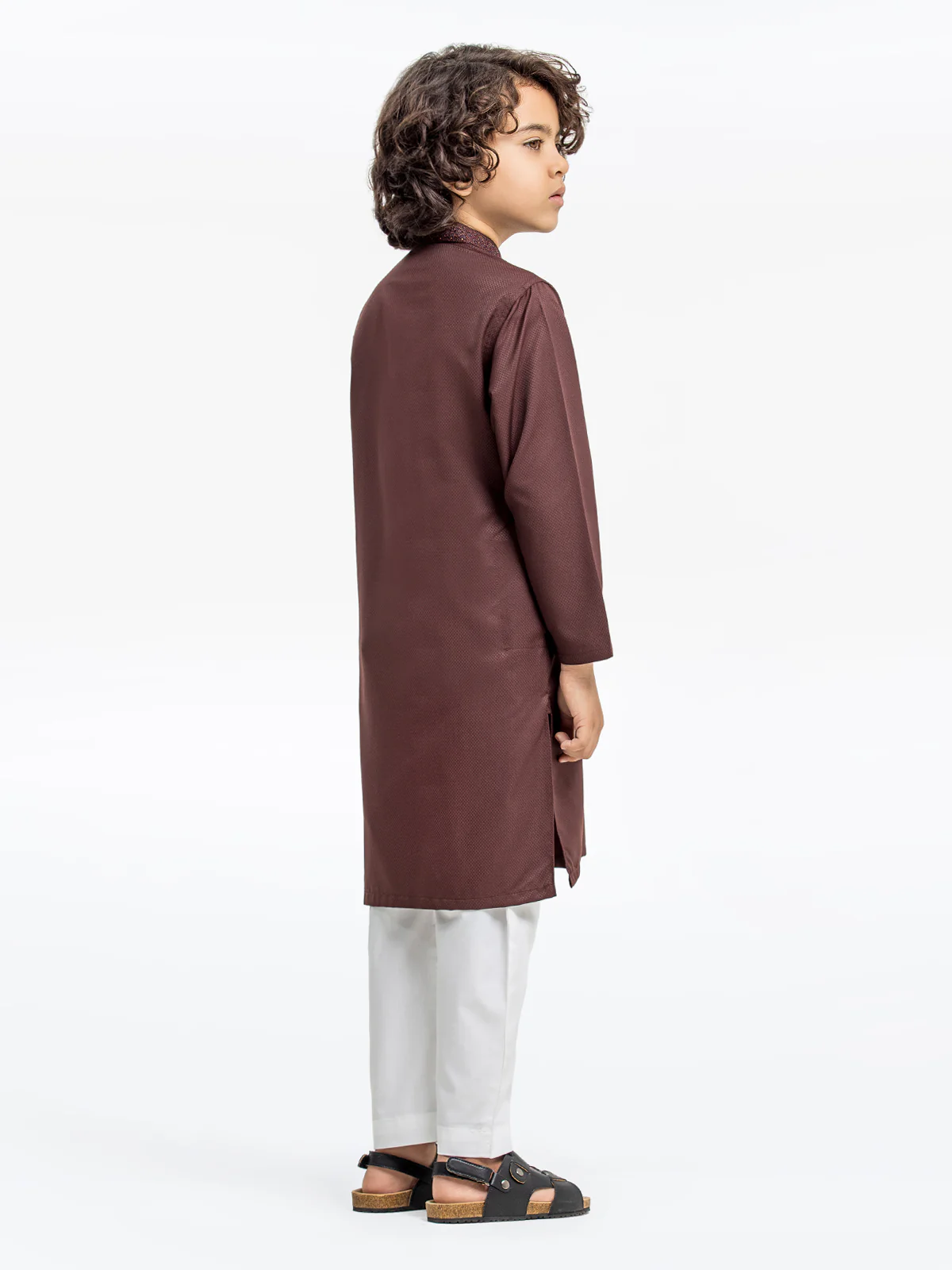 Embroidered Dobby Kurta - EBTK24-3961 - Image 5