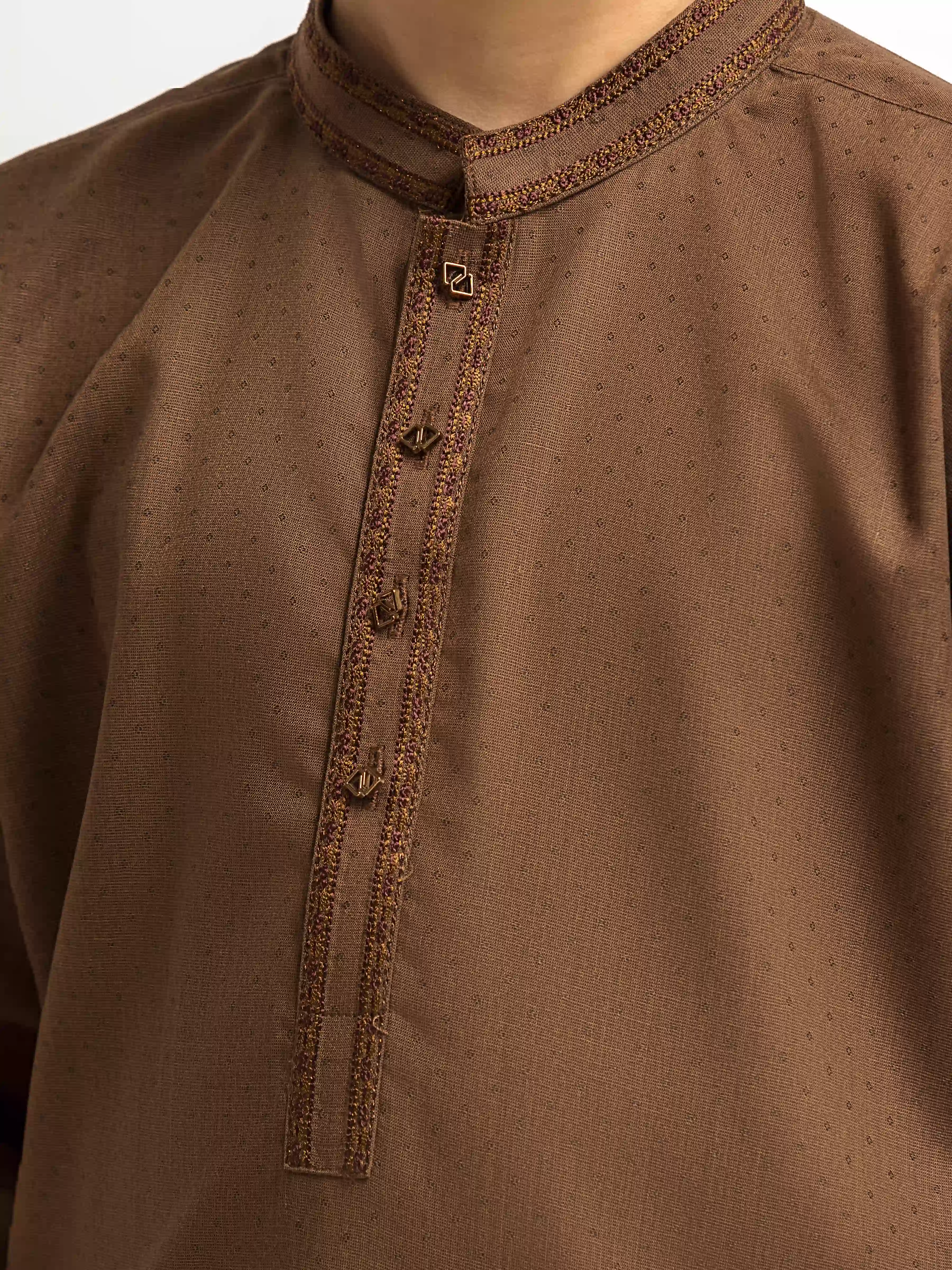 Embroidered Blended Shalwar Kameez - EBTKS6-4104 - Image 3