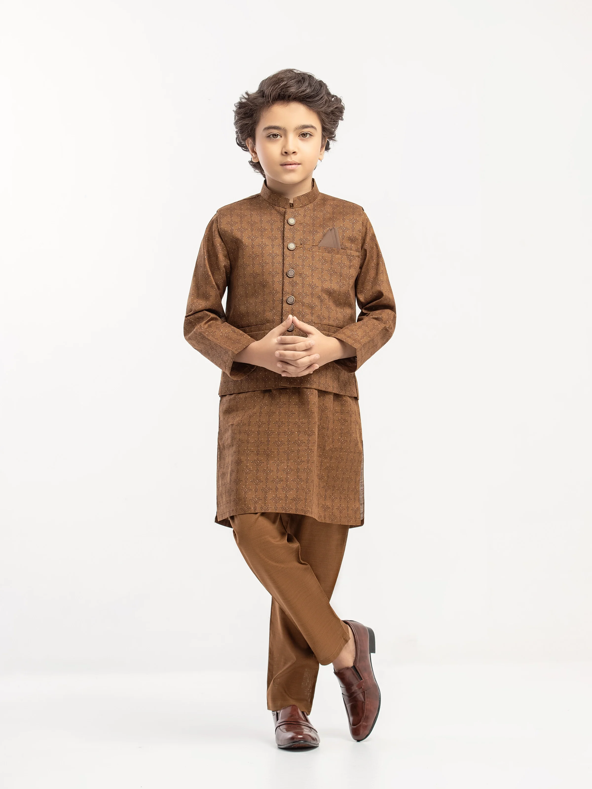 Khaddar Waistcoat Suit - ECBTWCS5-065