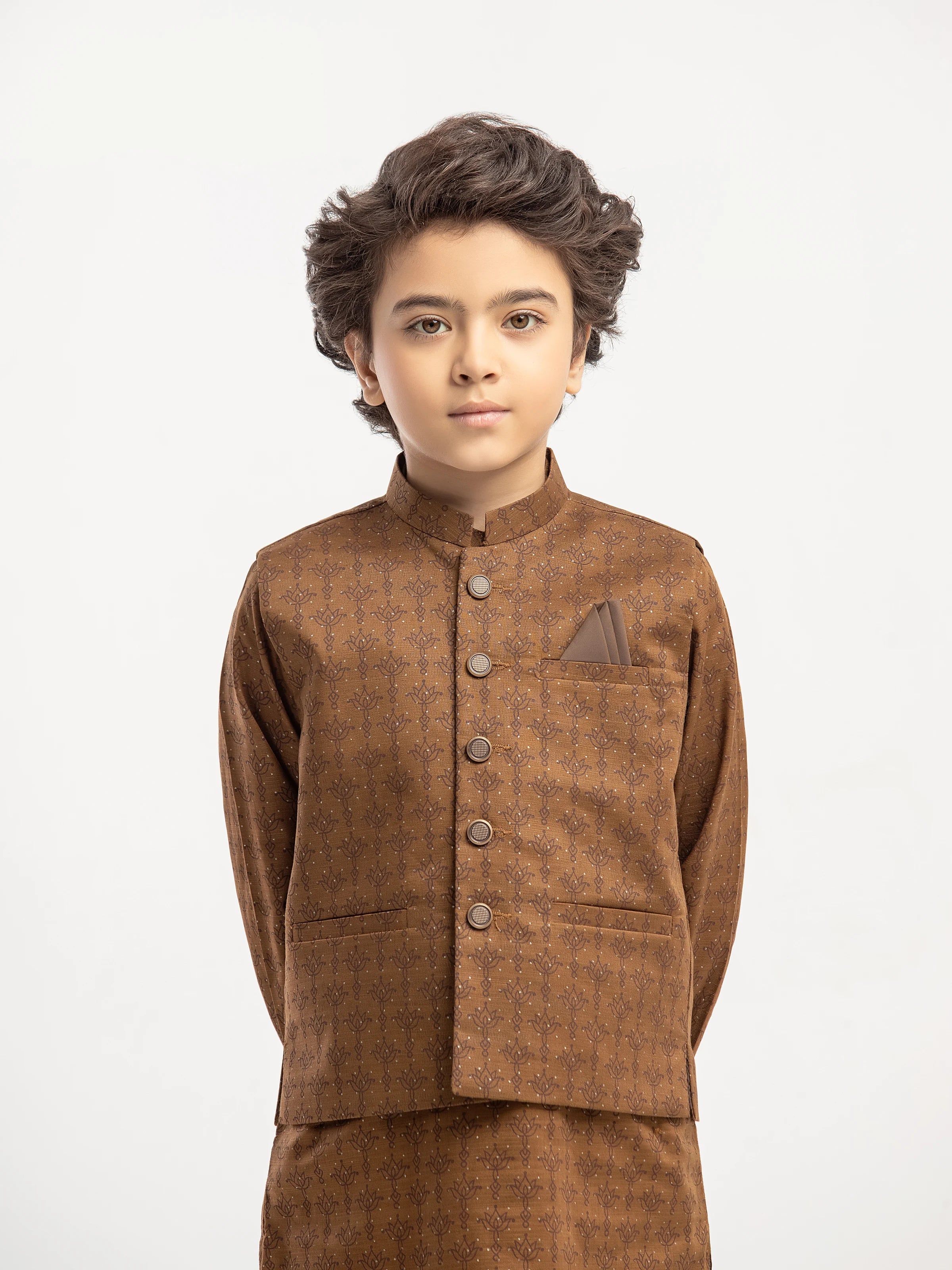 Khaddar Waistcoat Suit - ECBTWCS5-065 - Image 2