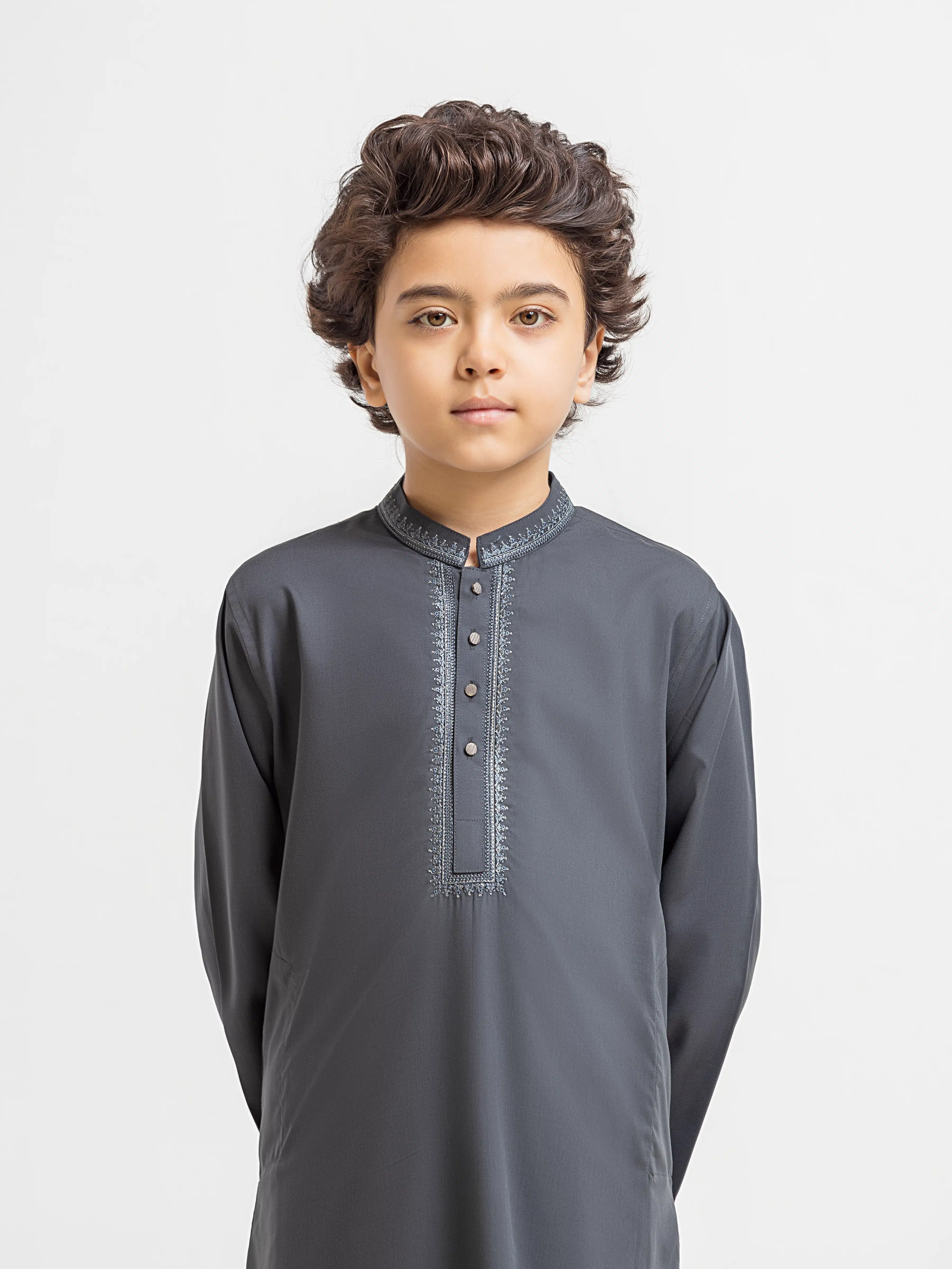Embroidered Blended Shalwar Kameez - EBTKS5-4071 - Image 2