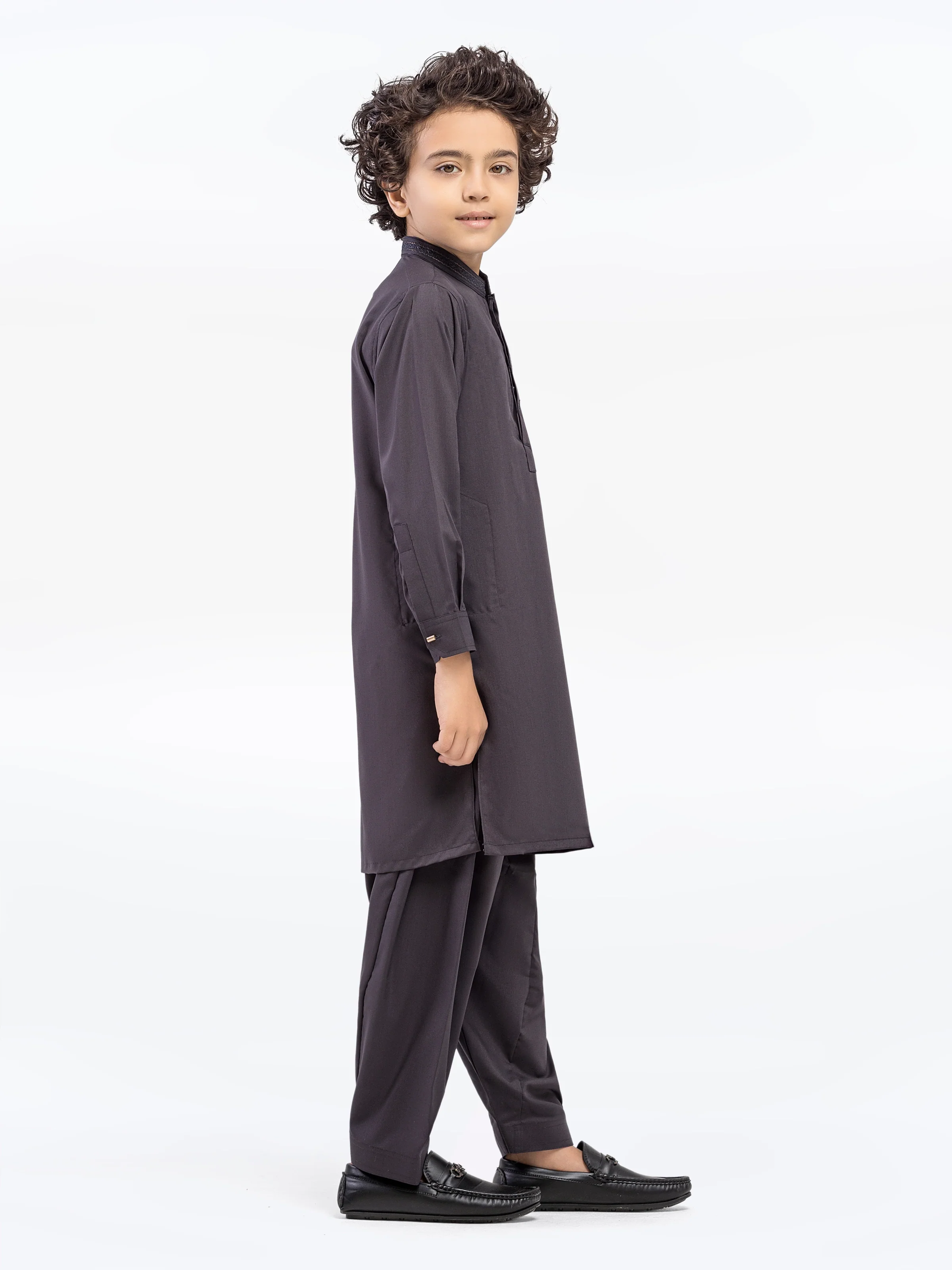 Embroidered Blended Shalwar Kameez - EBTKS5-4039 - Image 4