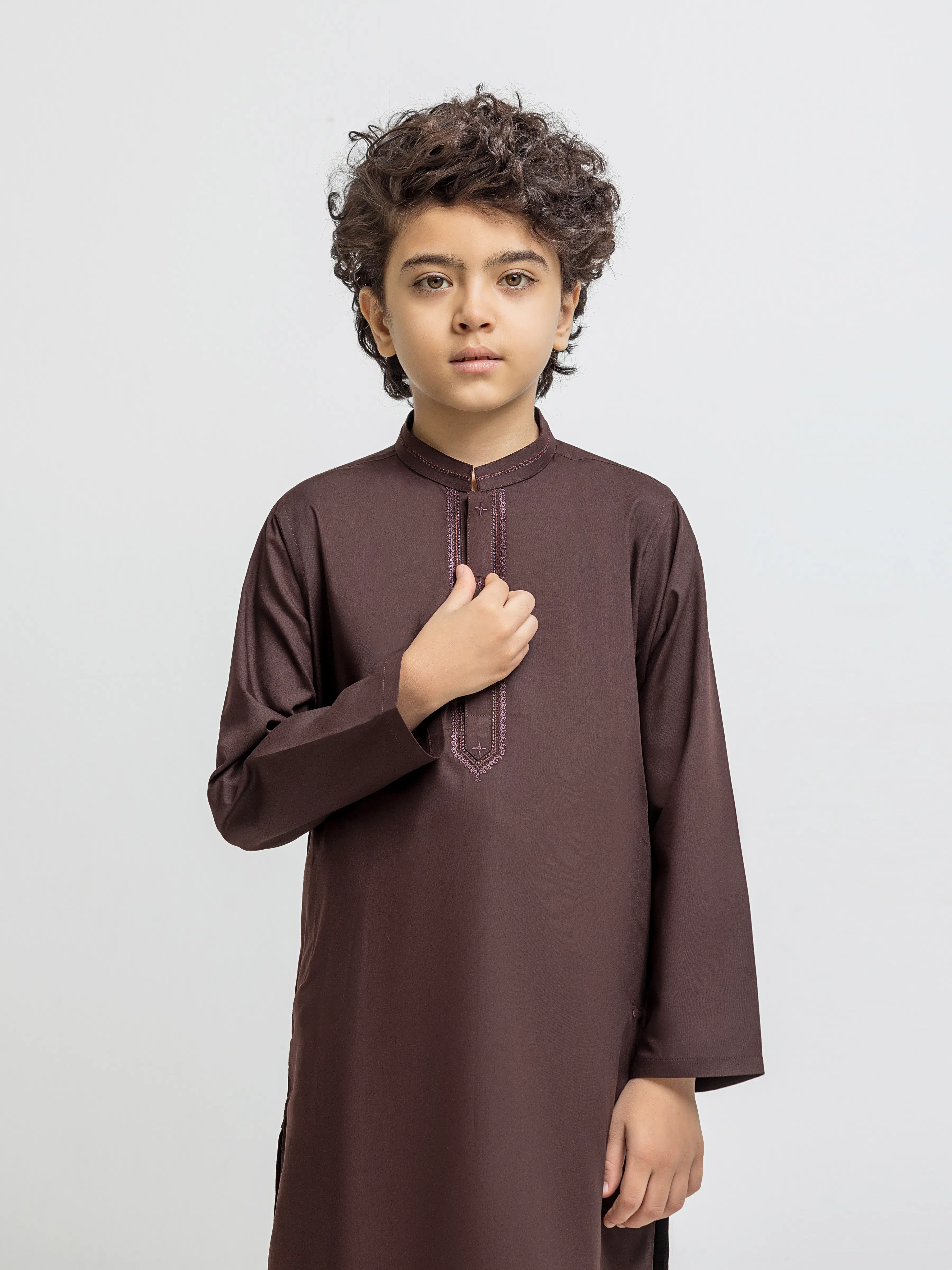 Embroidered Blended Shalwar Kameez - EBTKS5-4067 - Image 2