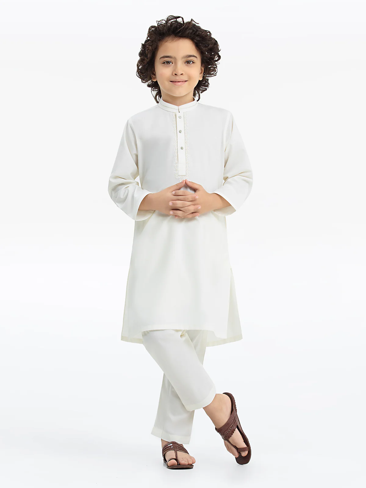 Embroidered Blended Kurta Pajama - EBTKP24-002