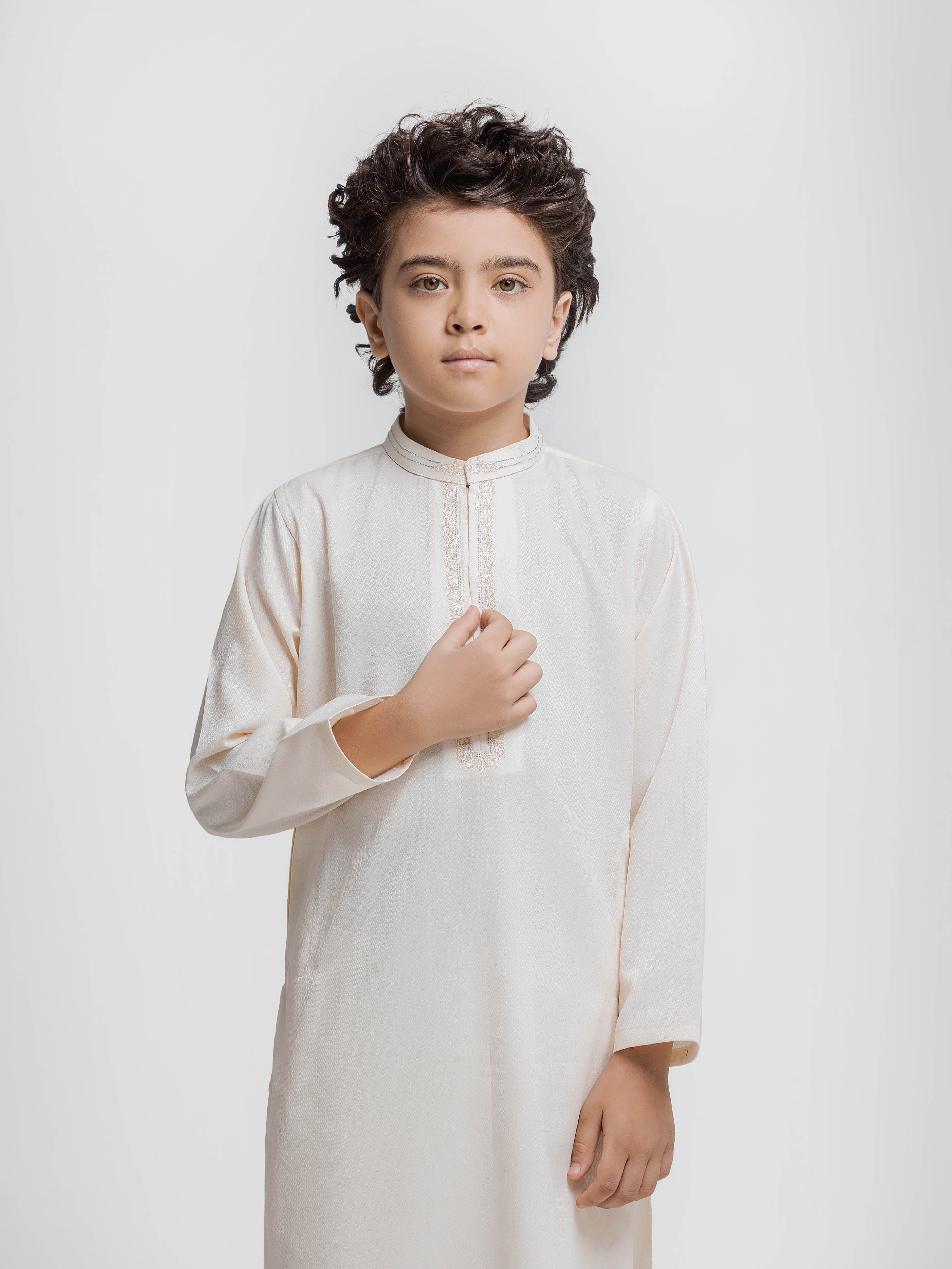 Embroidered Dobby Kurta Pajama - EBTKP6-033 - Image 2