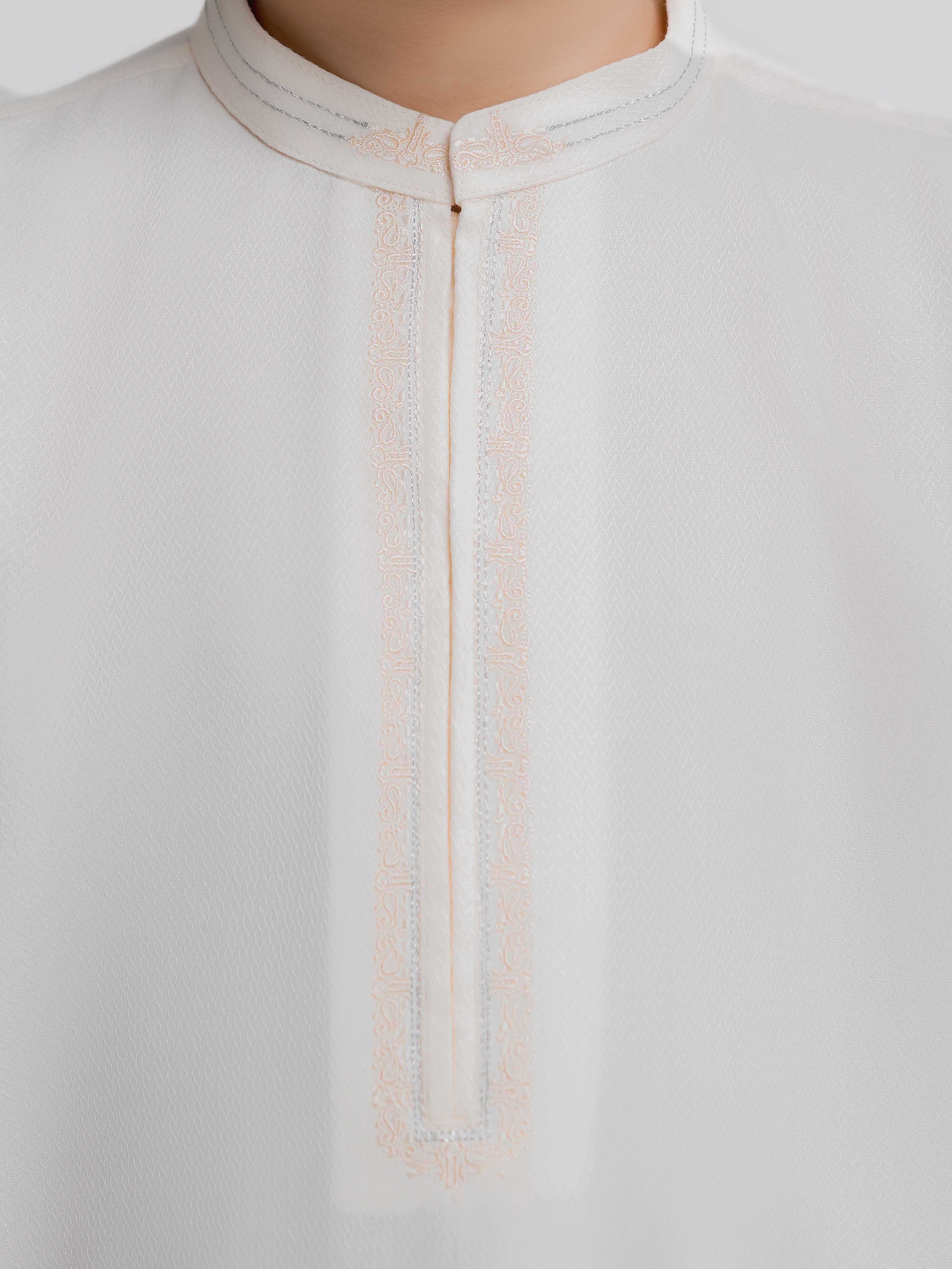 Embroidered Dobby Kurta Pajama - EBTKP6-033 - Image 3