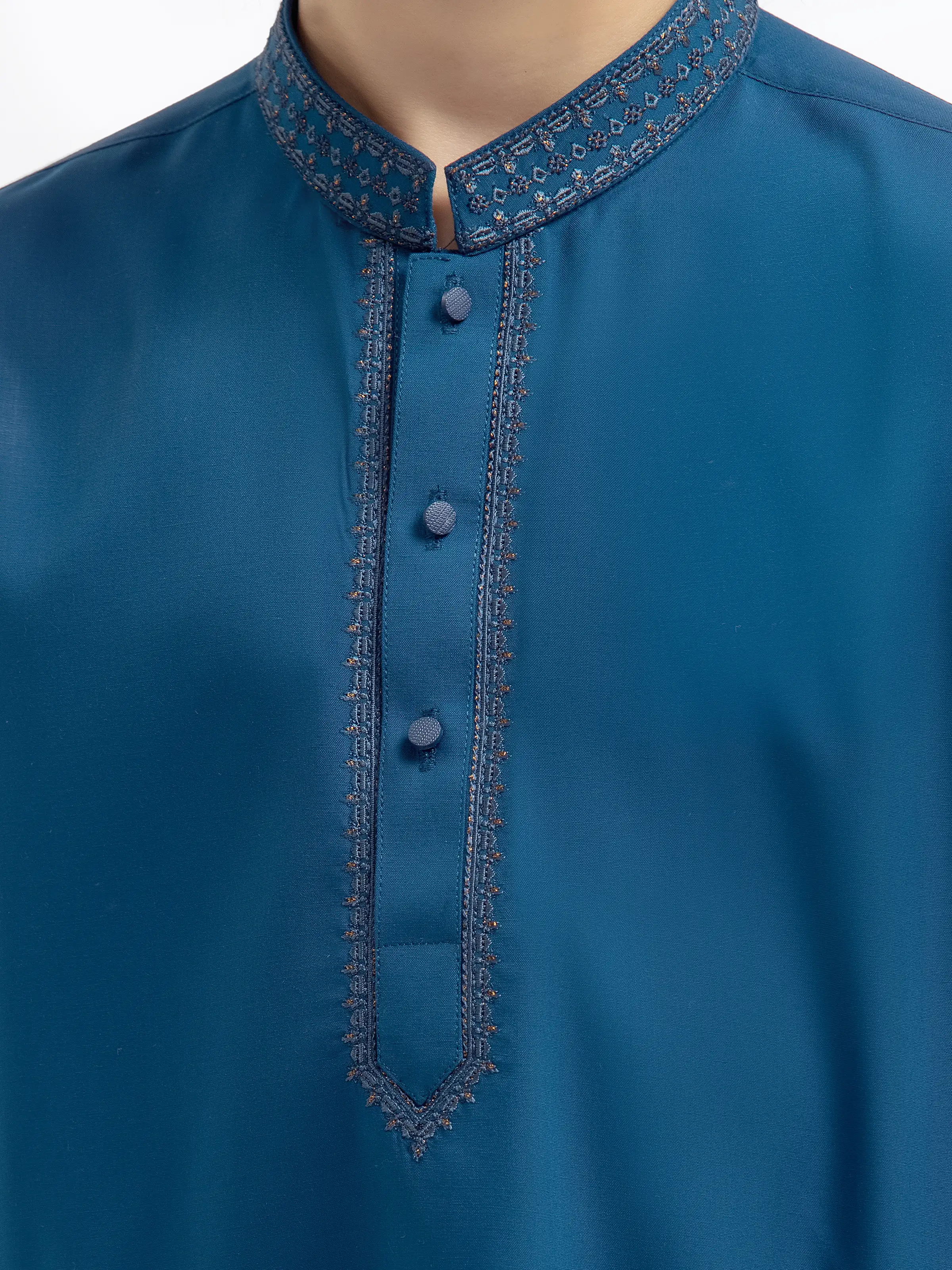 Embroidered Blended Shalwar Kameez - EBTKS24-3986 - Image 3