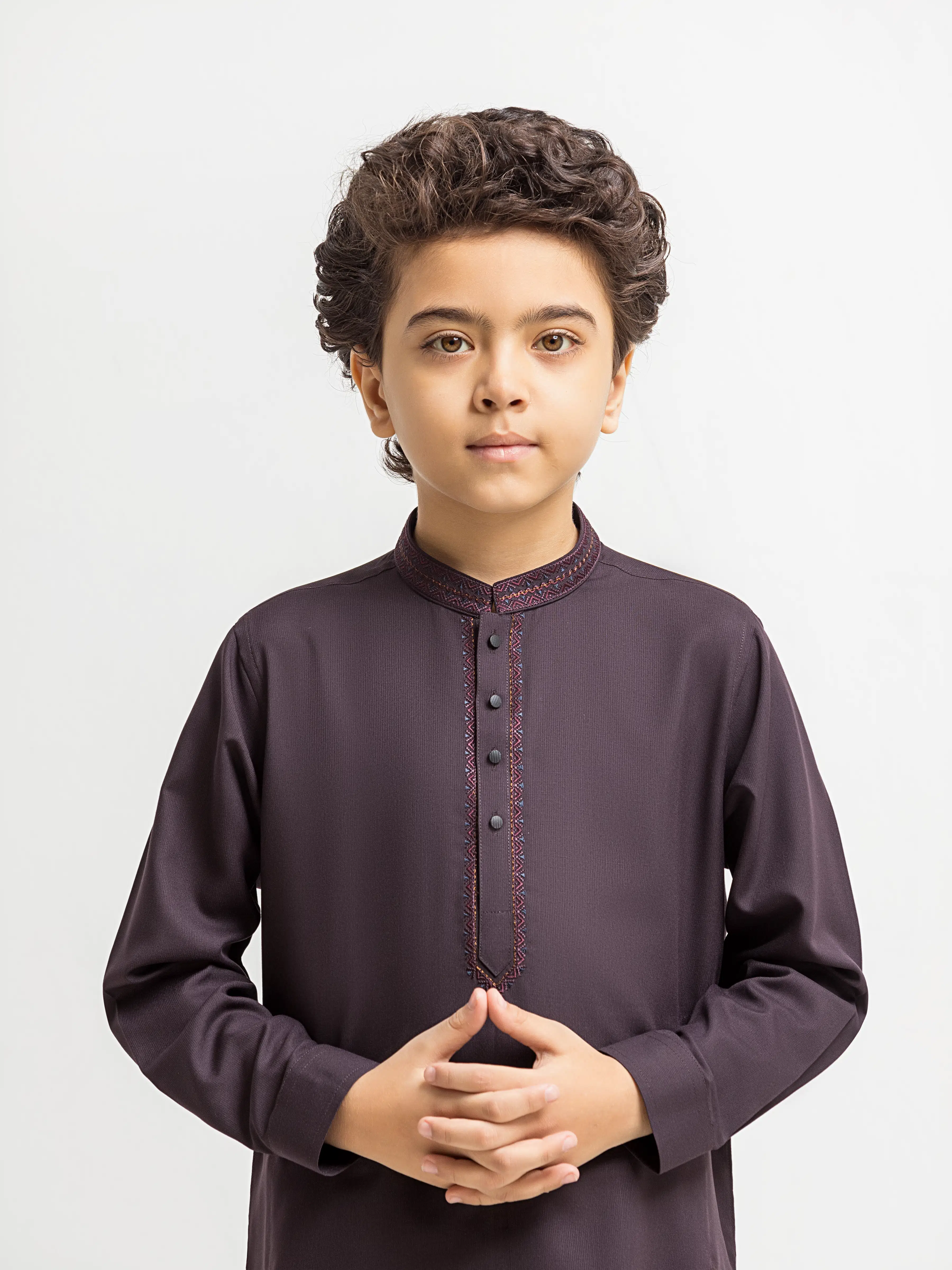 Embroidered Blended Shalwar Kameez - EBTKS6-4091 - Image 2