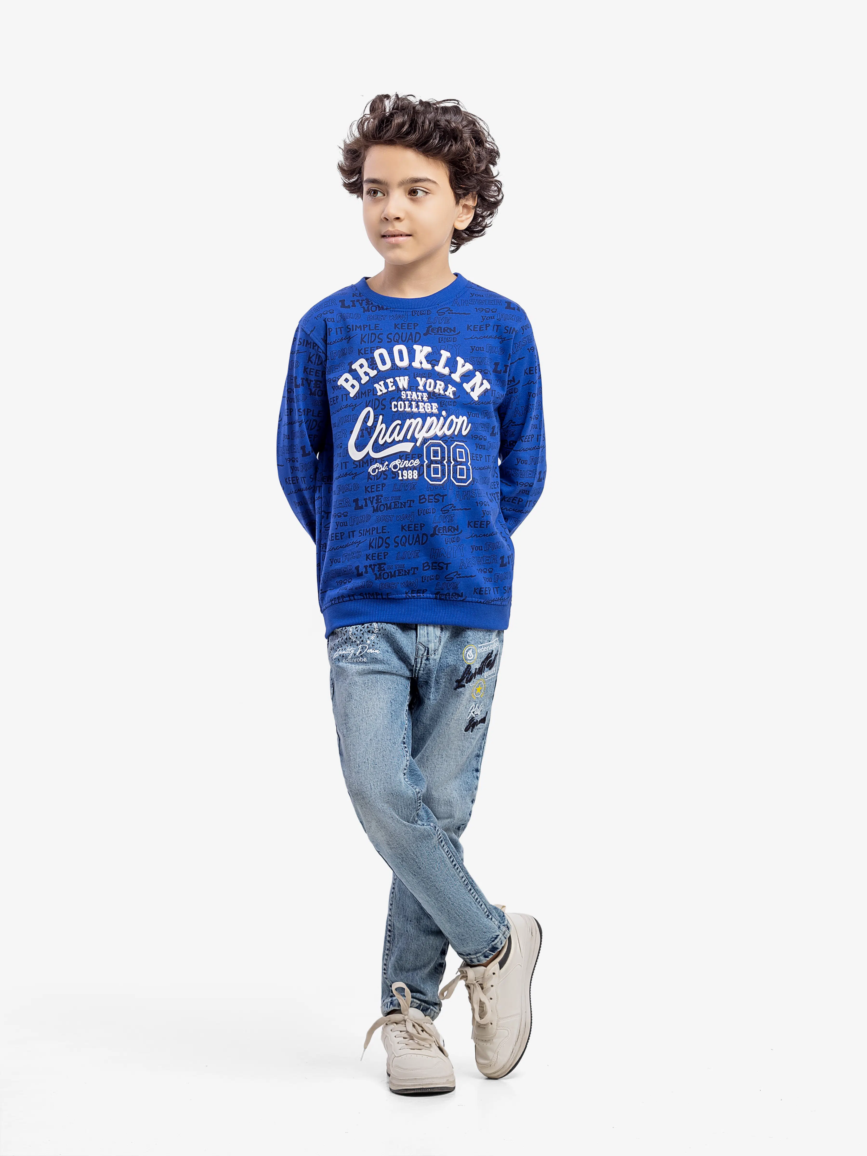 Crew Neck Brooklyn Sweatshirt - EBTSS5-021 - Image 3