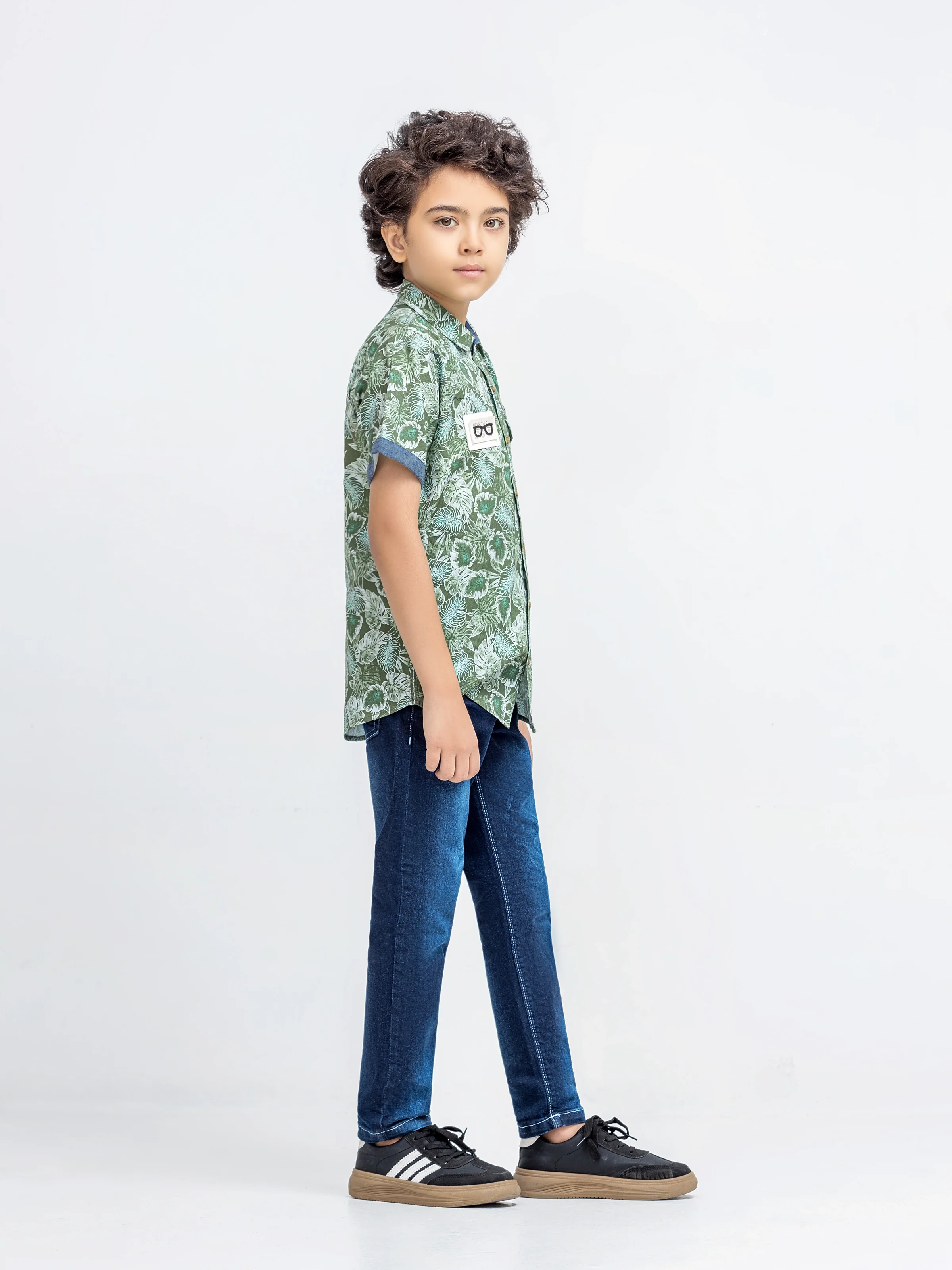 Half Sleeves Printed Shirt - EBTS5-27677 - Image 5