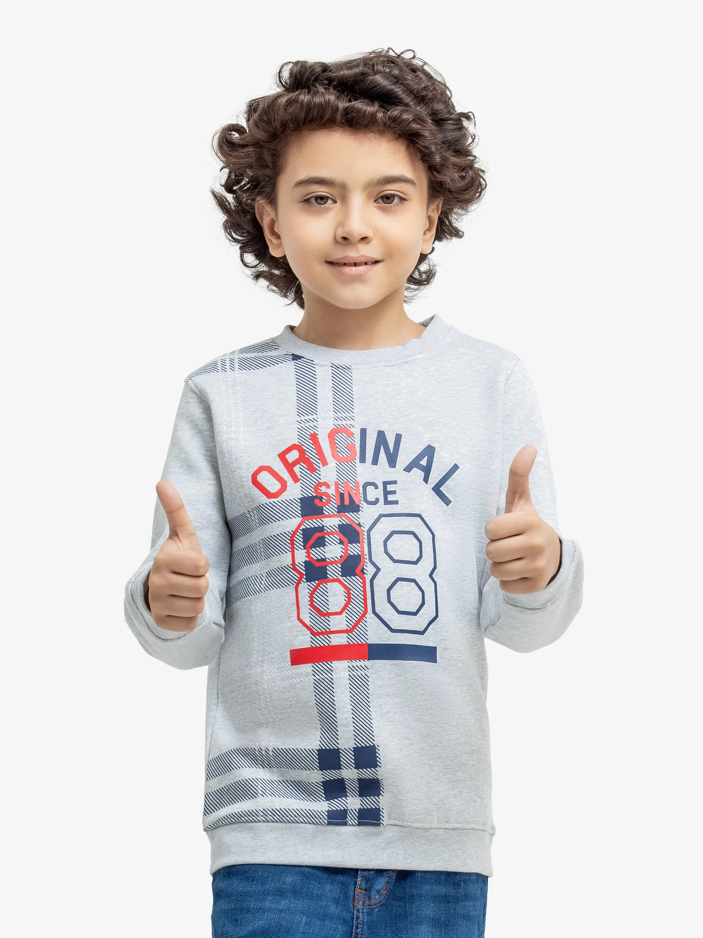 Crew Neck Graphic Sweatshirt - EBTSS24-013