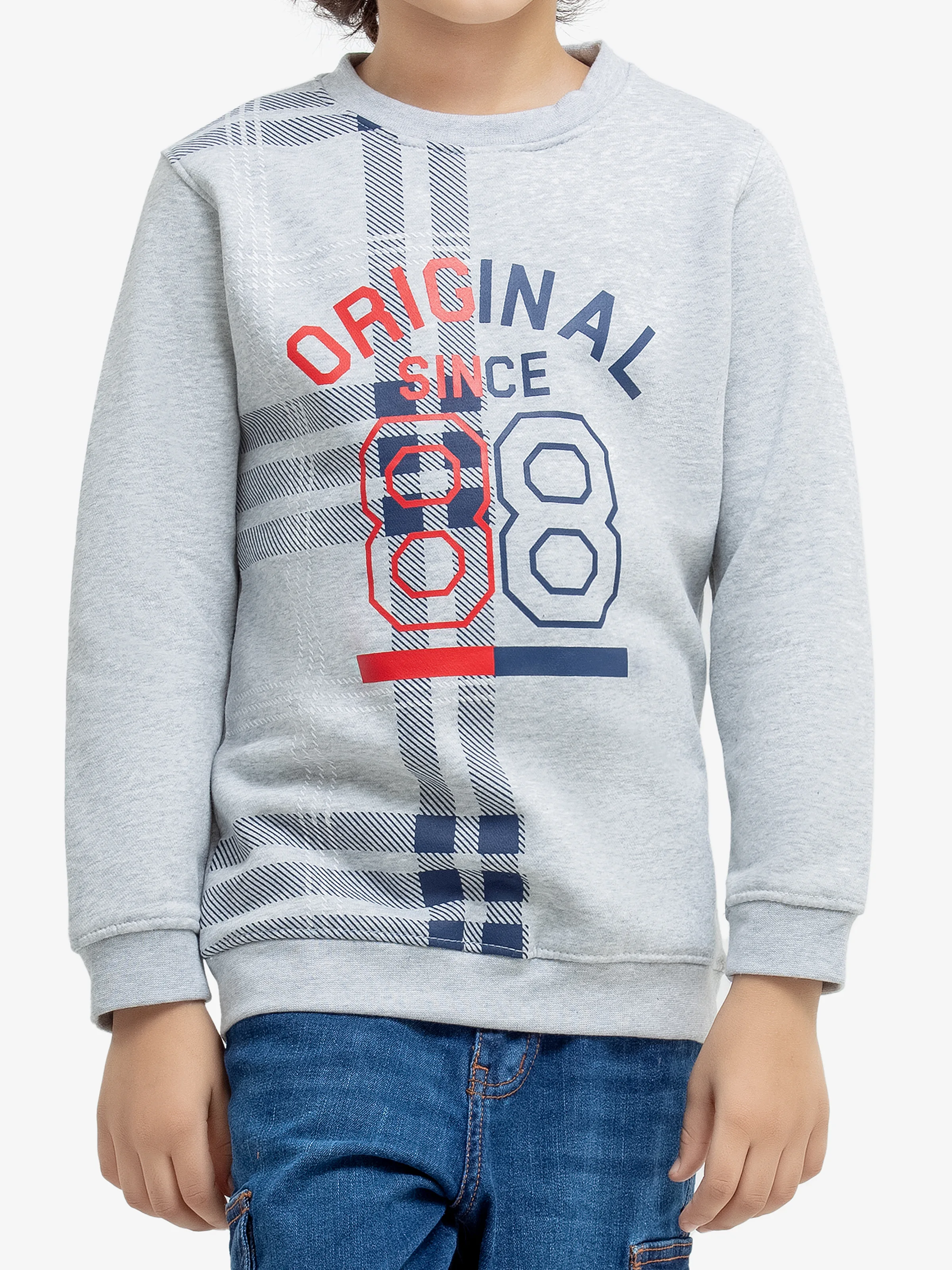 Crew Neck Graphic Sweatshirt - EBTSS24-013 - Image 3