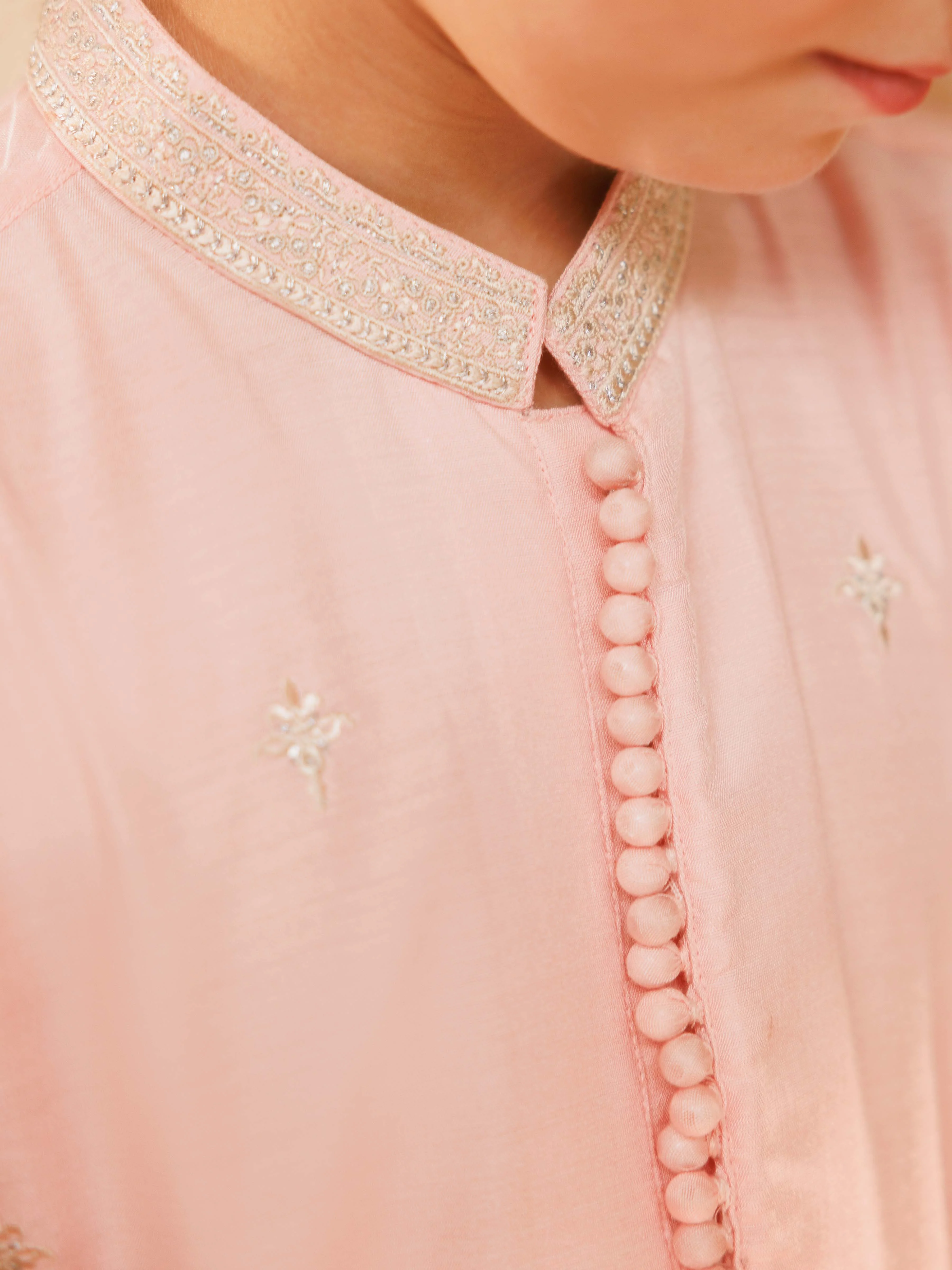 Embroidered Blended Kurta - EBTKC5-025 - Image 3