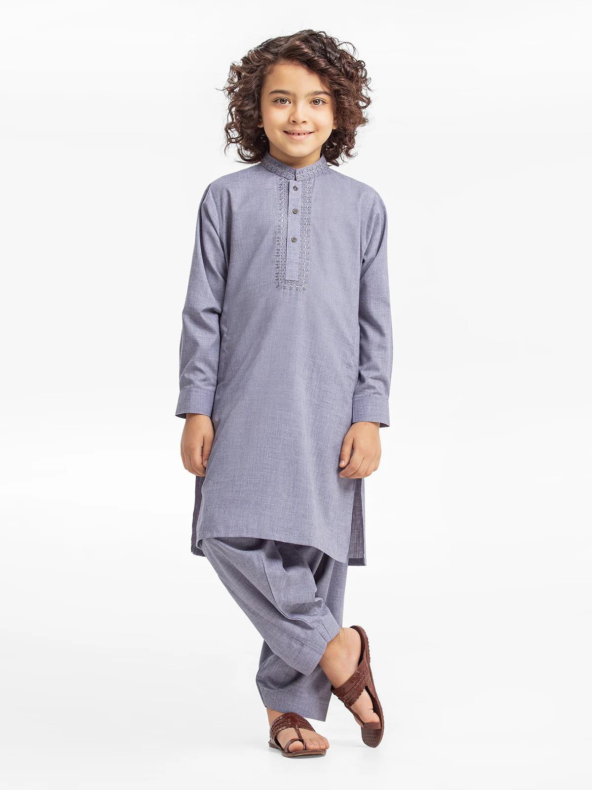 Embroidered Blended Shalwar Kameez - EBTKS24-3915 - Image 2