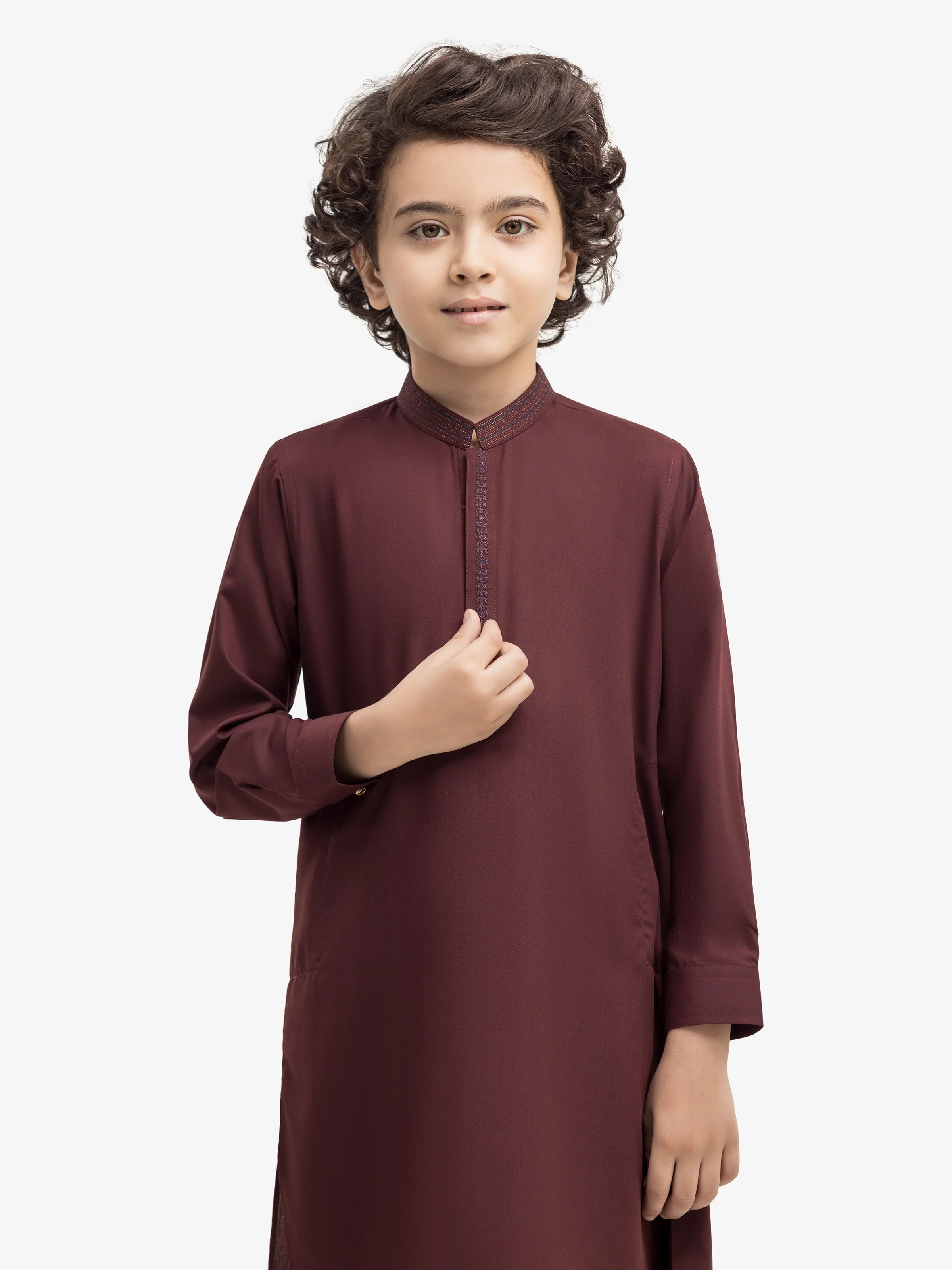 Embroidered Blended Kurta Pajama - EBTKP5-017 - Image 2