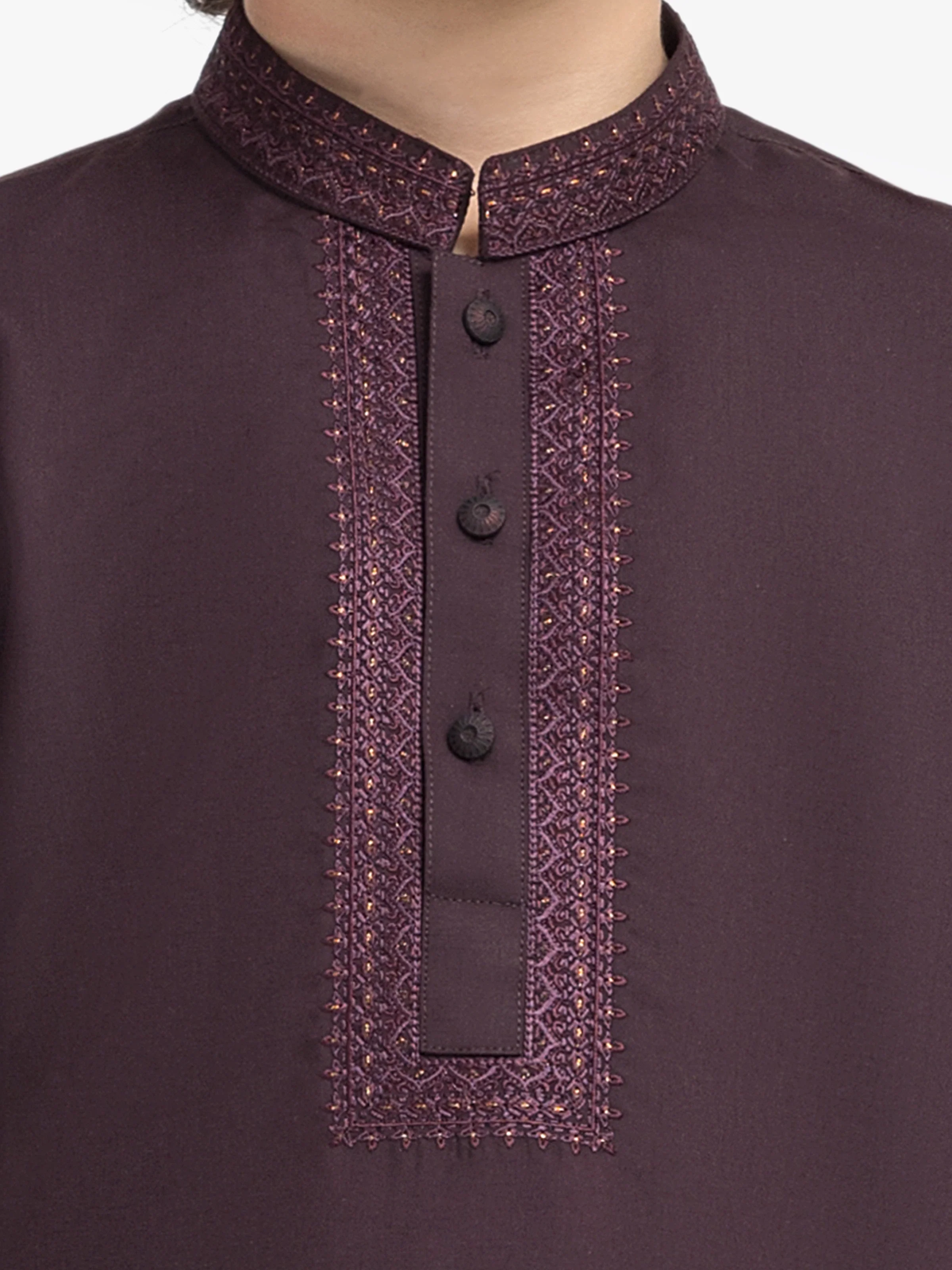 Embroidered Blended Shalwar Kameez - EBTKS5-4016 - Image 3