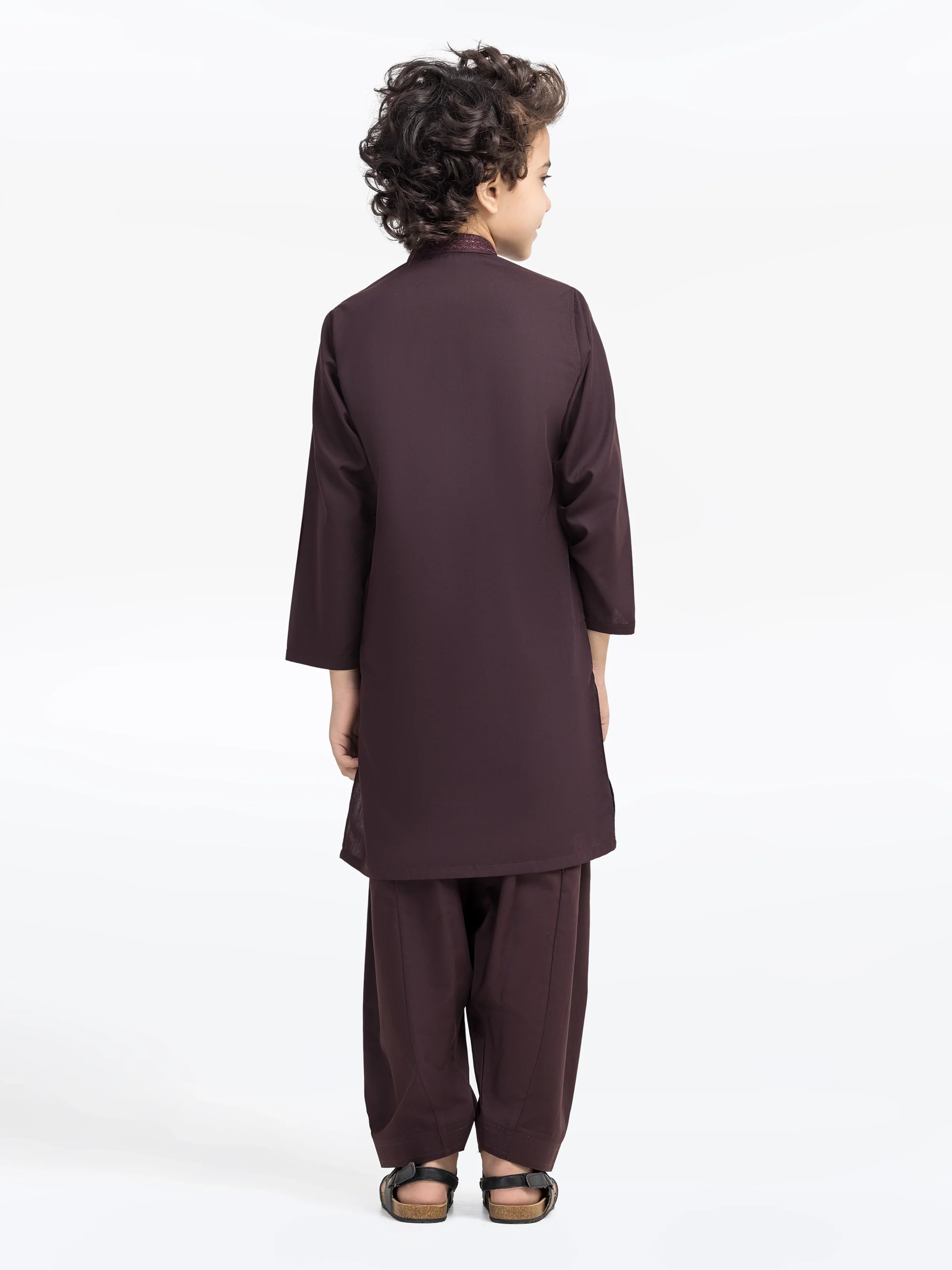 Embroidered Blended Shalwar Kameez - EBTKS5-4016 - Image 5