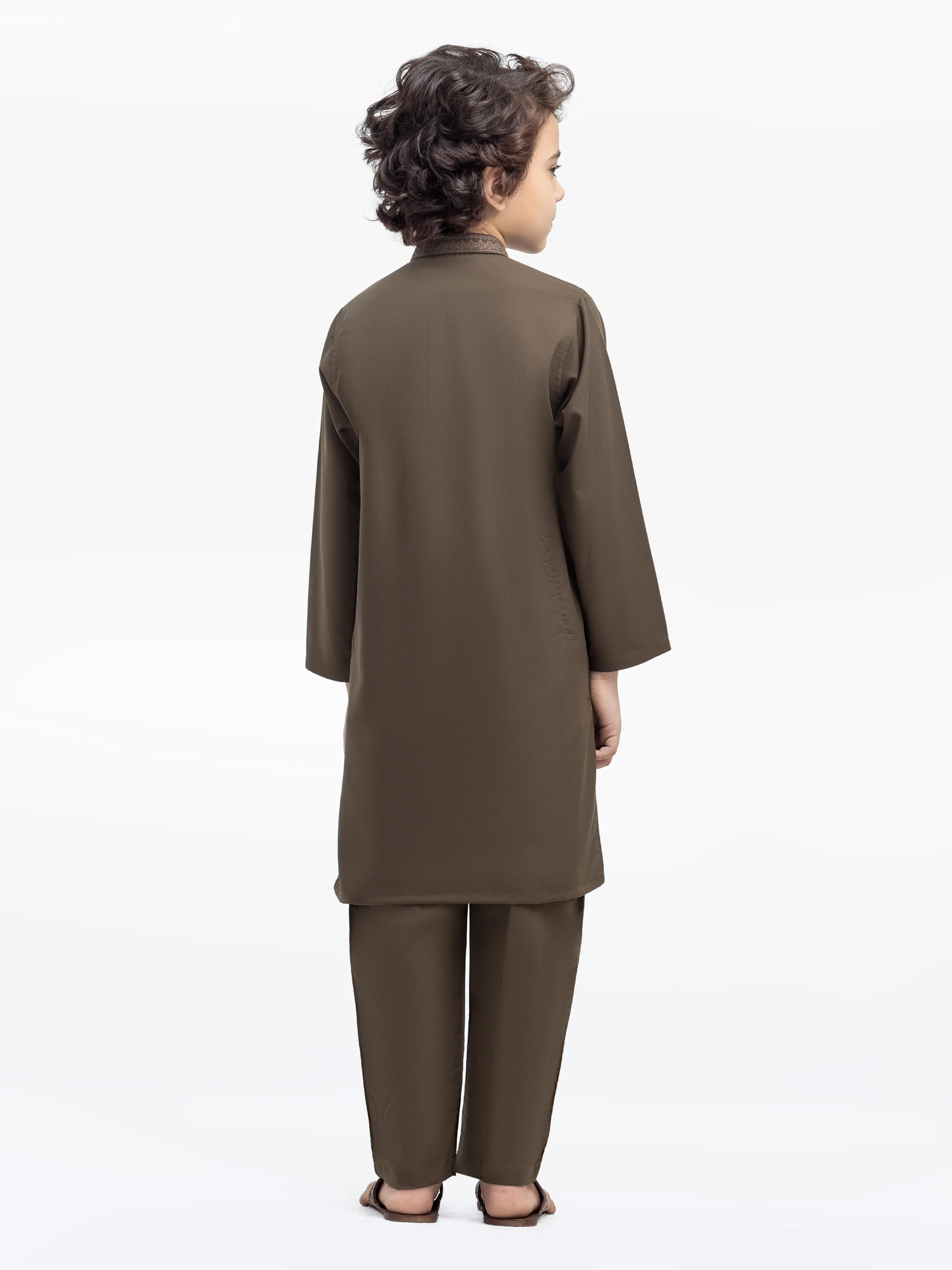 Embroidered Blended Kurta Pajama - EBTKP5-011 - Image 5