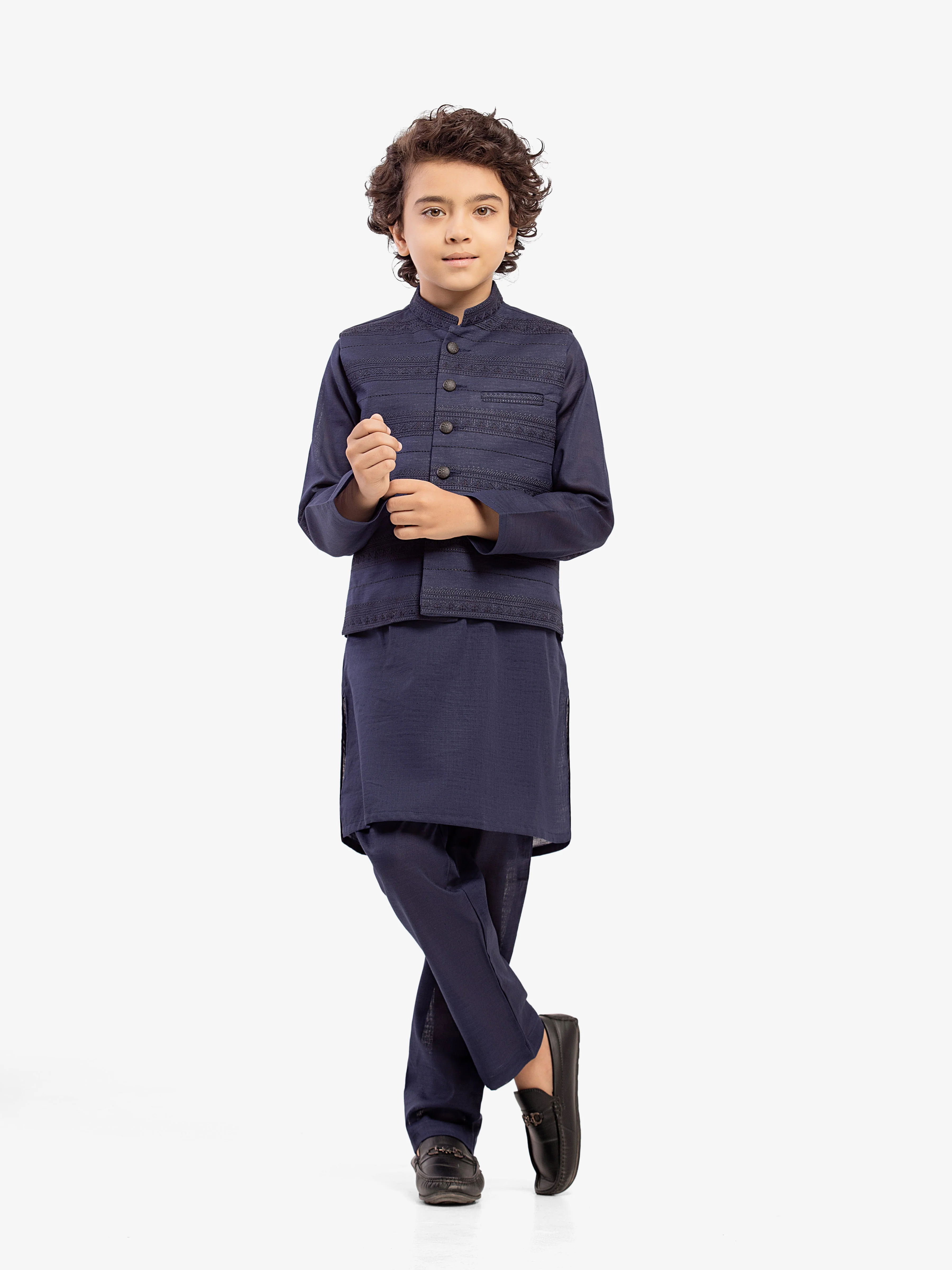 Embroidered Khaddar Waistcoat Suit - EBTWCS5-25216