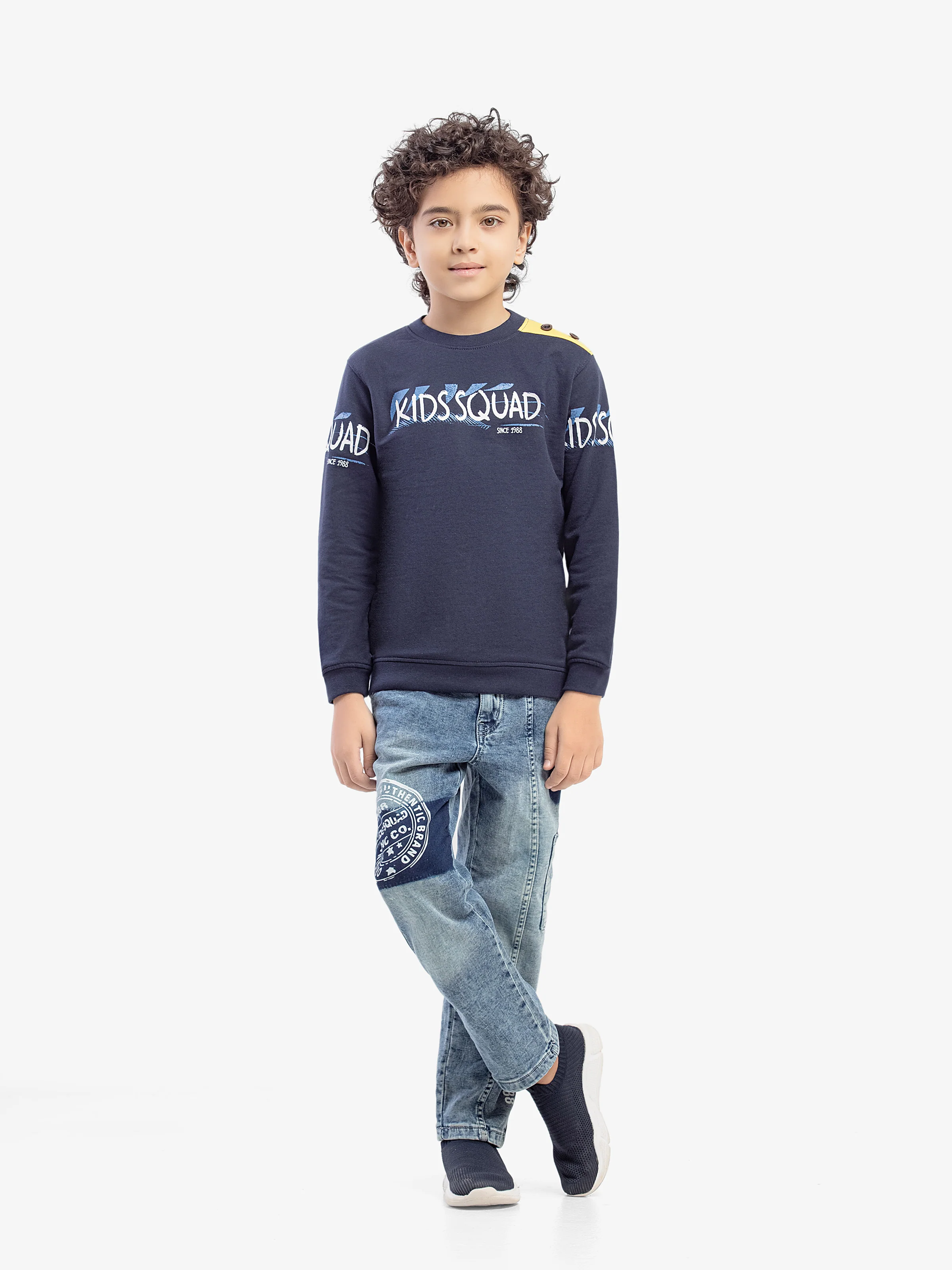 Crew Neck Kids Squad Sweatshirt - EBTSS5-004 - Image 2