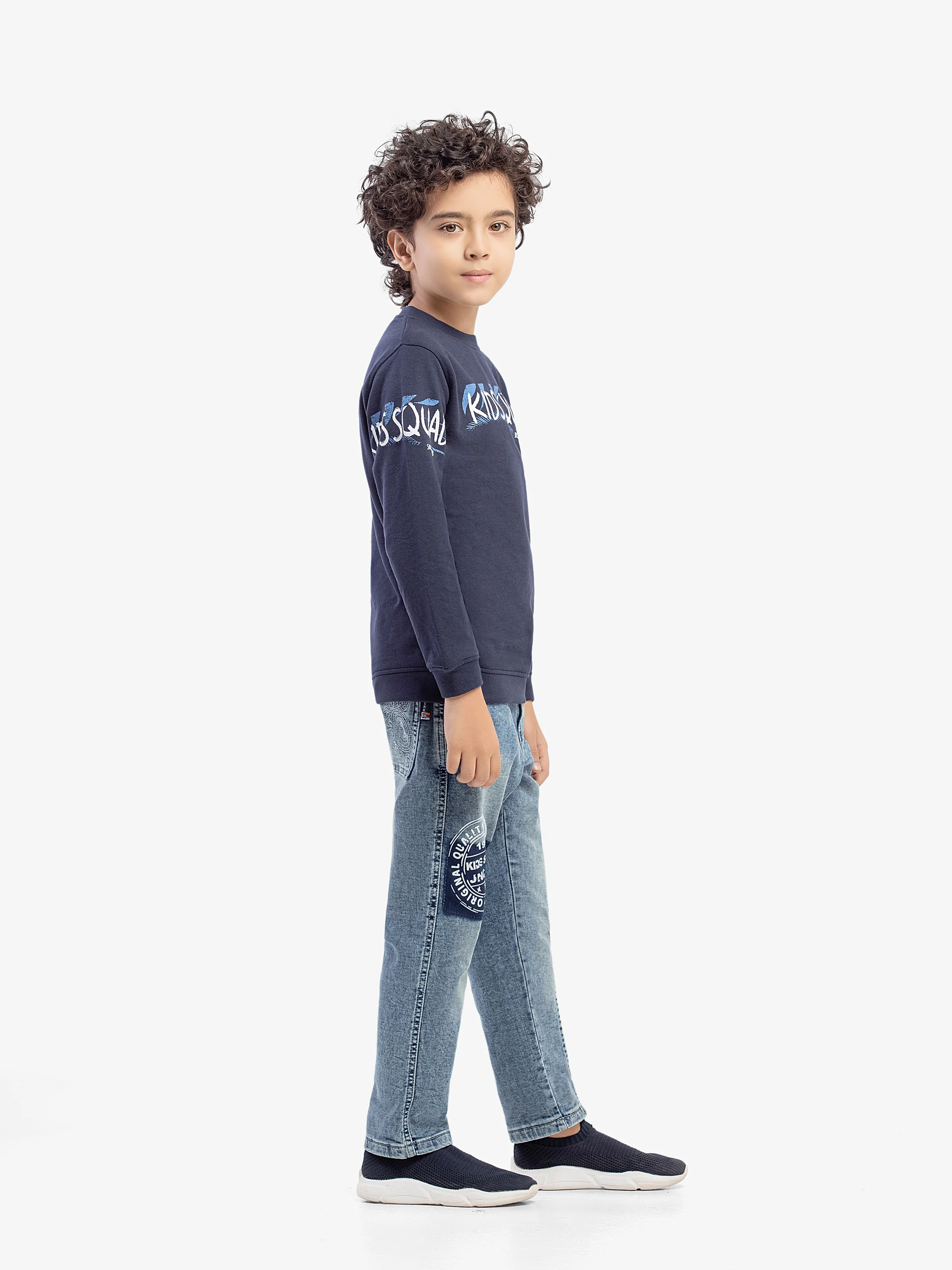 Crew Neck Kids Squad Sweatshirt - EBTSS5-004 - Image 4