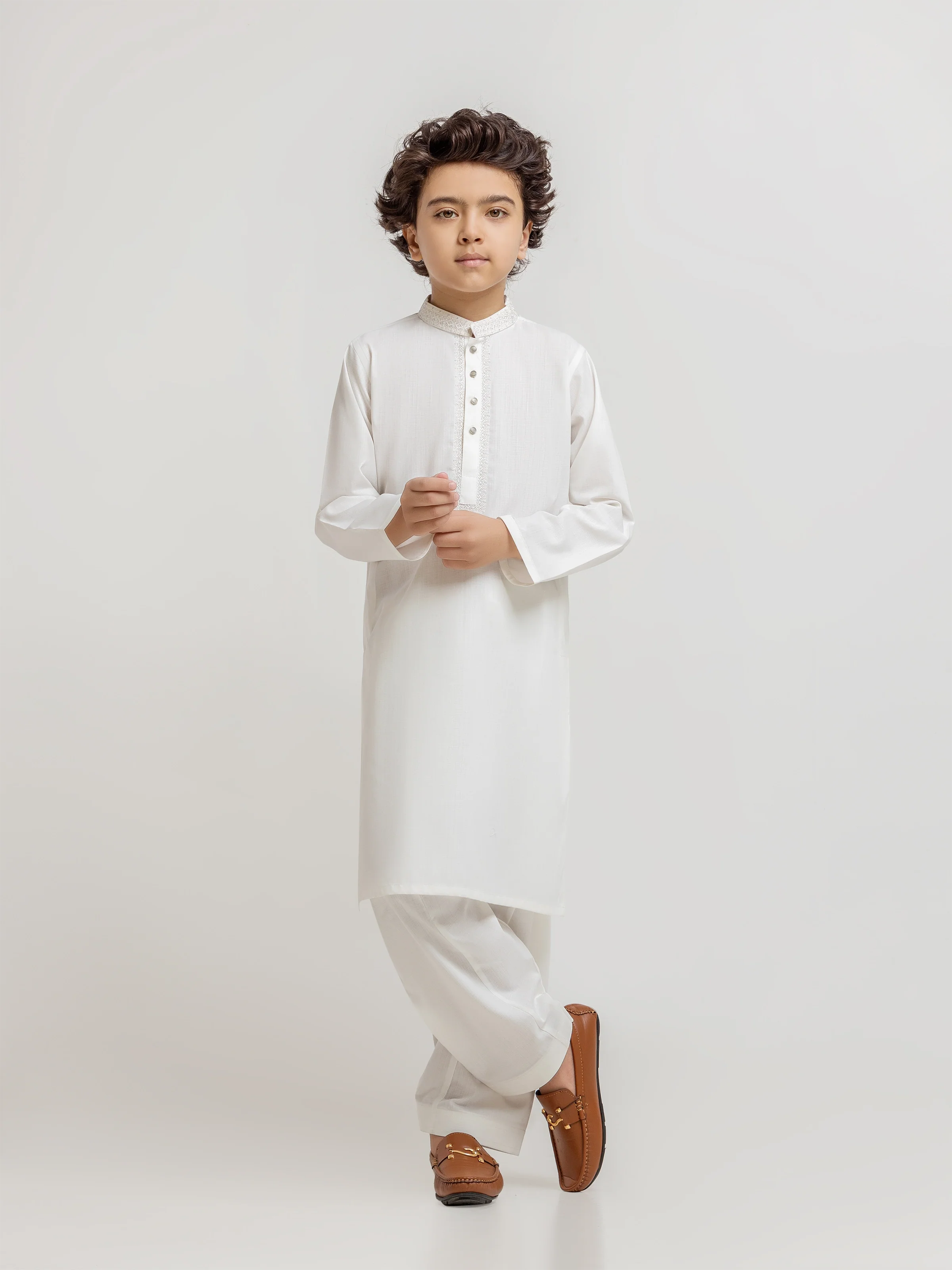 Embroidered Blended Shalwar Kameez - EBTKS5-4081